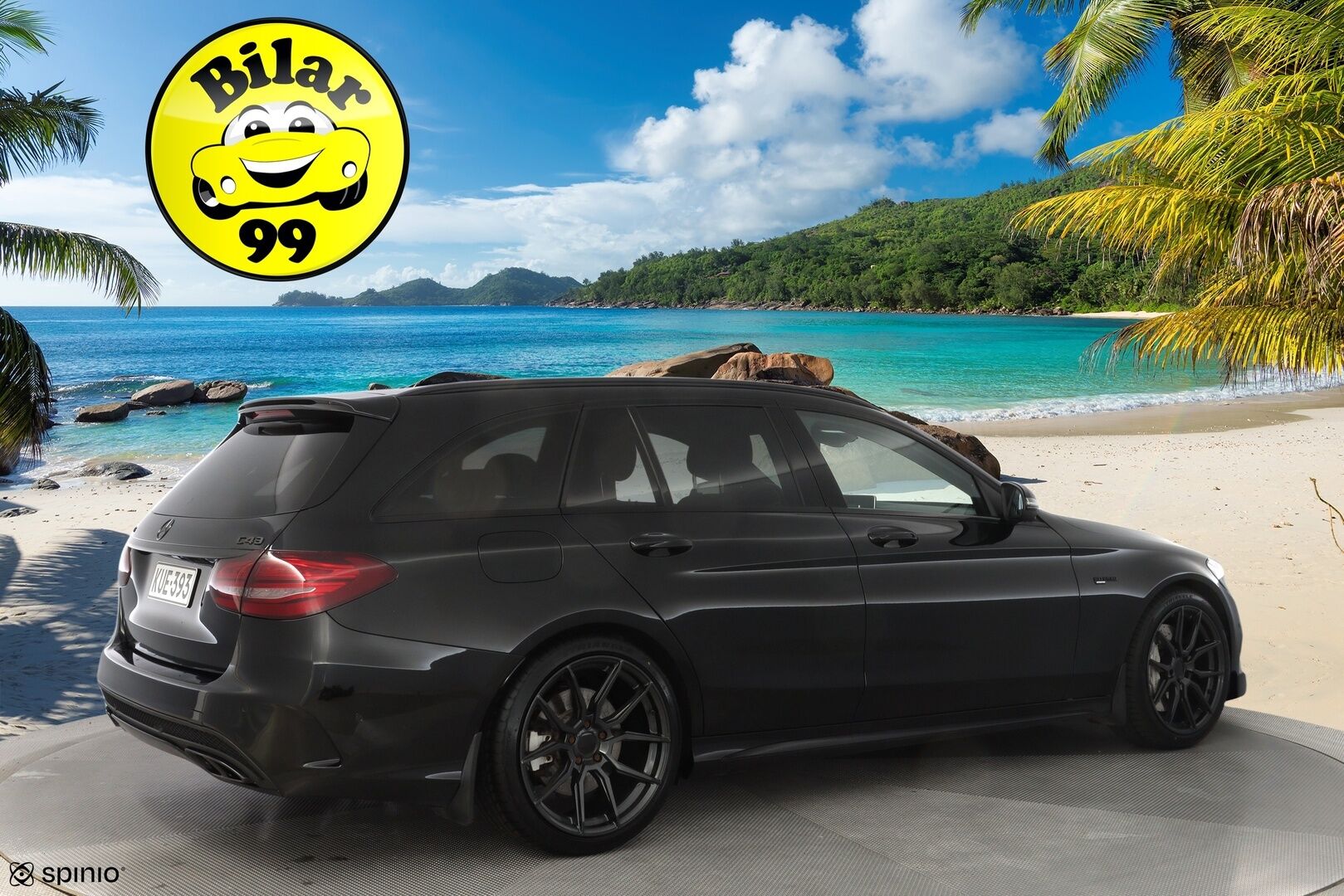 Mercedes-Benz C 2015 C43 AMG 4Matic Sport T A * HUD / Burmester / ACC / 360° Kamera / ILS / Panorama * - 3,99 % KORKOTARJOUS TÄHÄN AUTOON - 3.0 C450 Farmari 4-matic *Upeat äänet / Juuri huollettu*