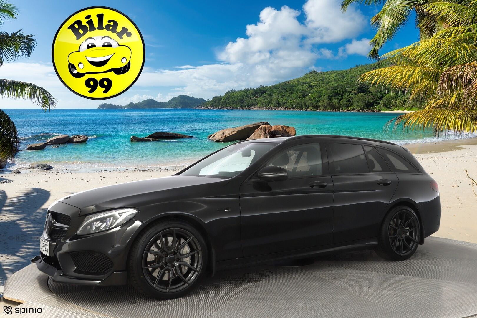 Mercedes-Benz C 2015 C43 AMG 4Matic Sport T A * HUD / Burmester / ACC / 360° Kamera / ILS / Panorama * - 3,99 % KORKOTARJOUS TÄHÄN AUTOON - 3.0 C450 Farmari 4-matic *Upeat äänet / Juuri huollettu*