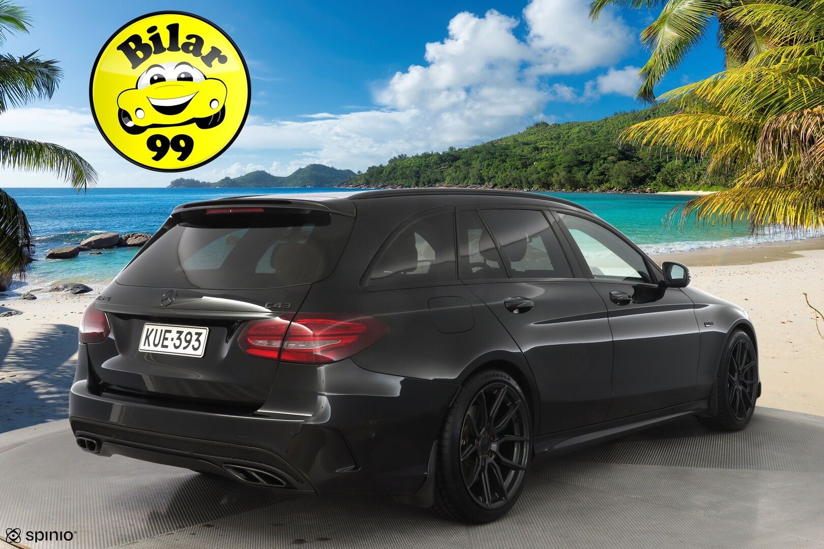 Mercedes-Benz C 2015 C43 AMG 4Matic Sport T A * HUD / Burmester / ACC / 360° Kamera / ILS / Panorama * - 3,99 % KORKOTARJOUS TÄHÄN AUTOON - 3.0 C450 Farmari 4-matic *Upeat äänet / Juuri huollettu*