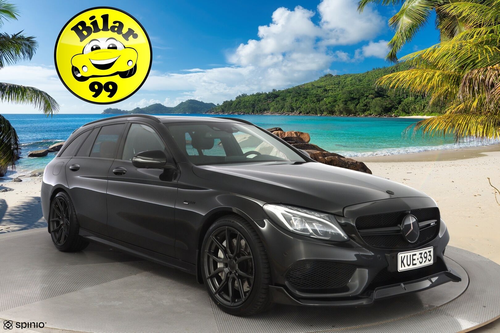 Mercedes-Benz C 2015 C43 AMG 4Matic Sport T A * HUD / Burmester / ACC / 360° Kamera / ILS / Panorama * - 3,99 % KORKOTARJOUS TÄHÄN AUTOON - 3.0 C450 Farmari 4-matic *Upeat äänet / Juuri huollettu*