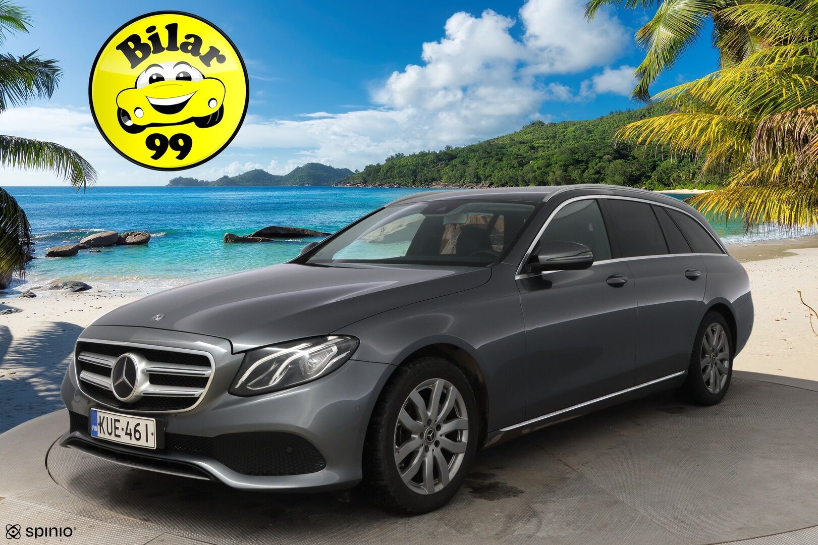 Mercedes-Benz E 2017 220 d A Premium Business * Burmester / Distronic+ / Peruutuskamera / Koukku / Comand Navi / Puolinahkasisusta - LED High Performance / Sähköluukku / Juuri saapunut Tampereelle!