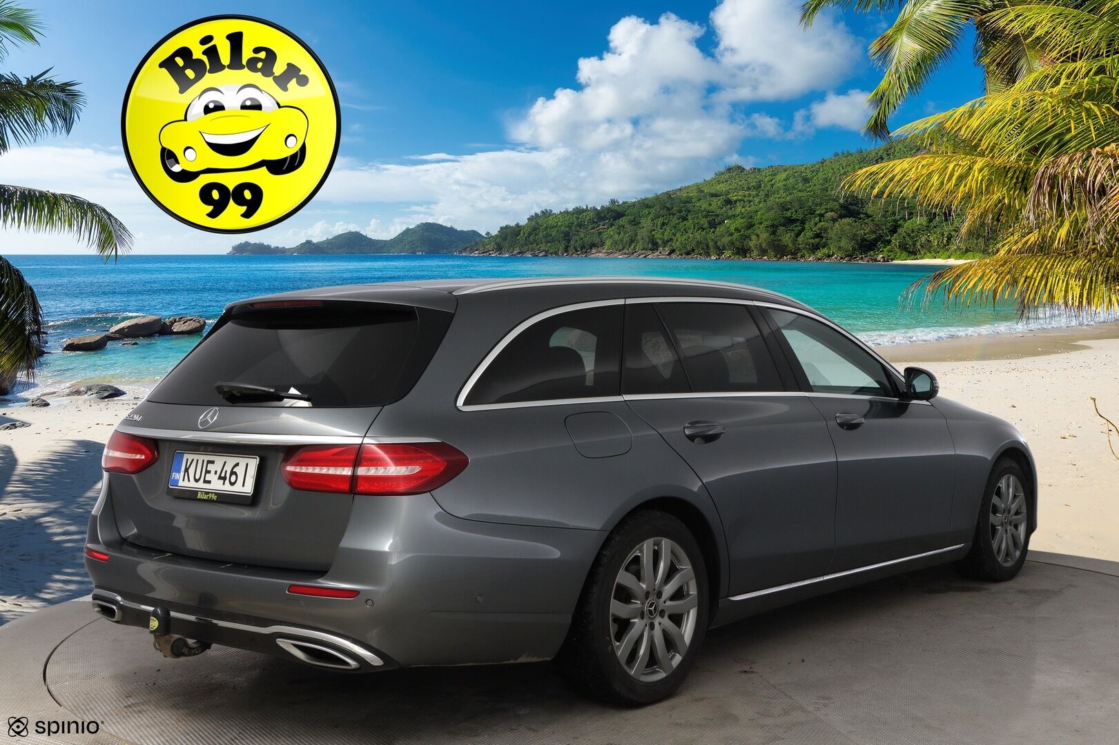 Mercedes-Benz E 2017 220 d A Premium Business * Burmester / Distronic+ / Peruutuskamera / Koukku / Comand Navi / Puolinahkasisusta - LED High Performance / Sähköluukku / Juuri saapunut Tampereelle!