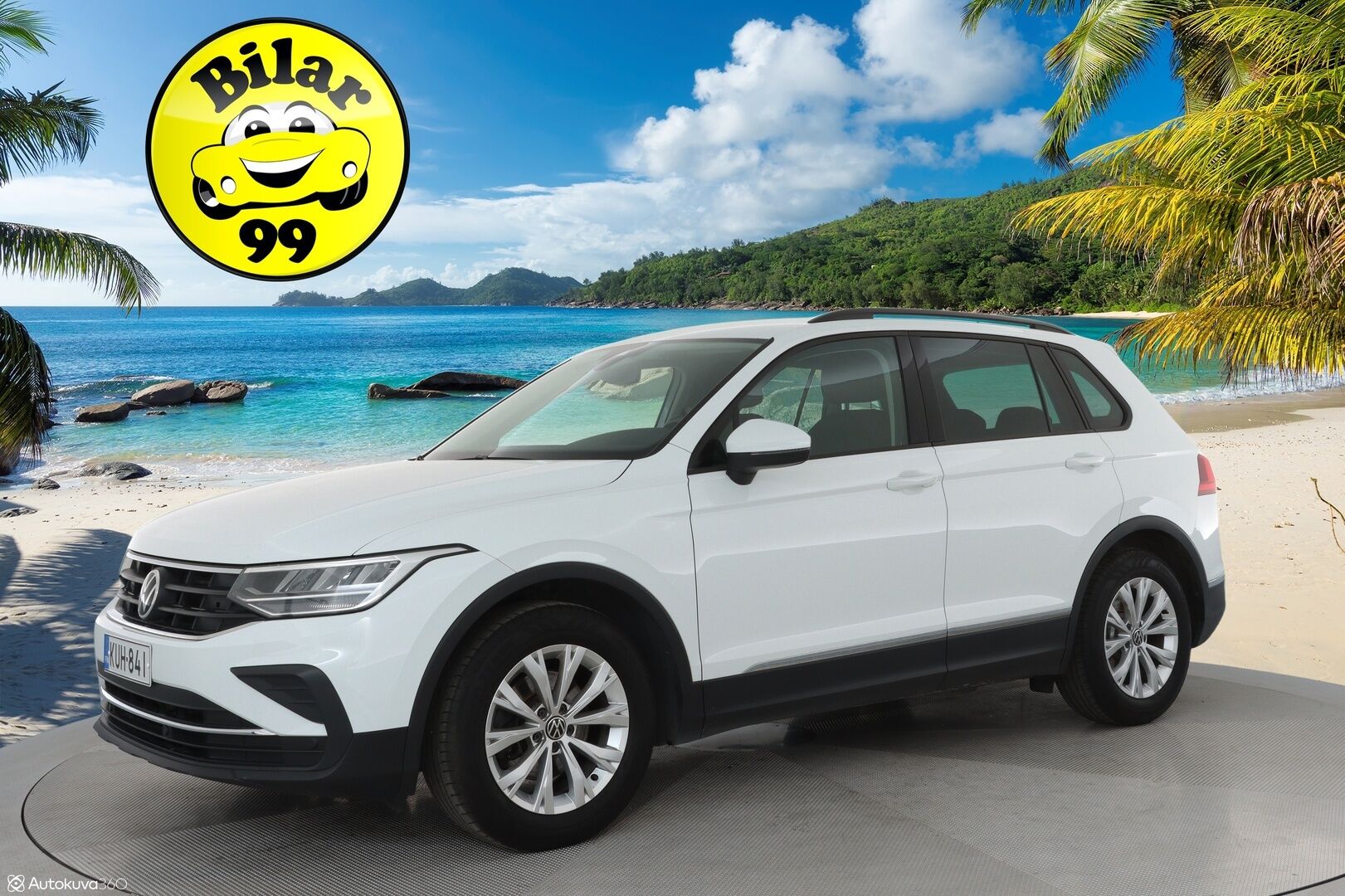 Volkswagen Tiguan 2021 1,5 TSI 110 kW DSG-automaatti **1.Om Suomi-auto / Webasto / Koukku / Adapt.Vakkari / P.Kamera / Sporttipenkit** - LED-valot / Navi / Kaistavahti / 3-Alueinen AC / KeylessGO / 2x Renkaat