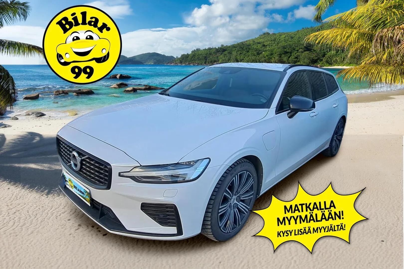 Volvo V60 2022 T6 TwE AWD Business R-Design Edition aut * Adapt.vakkari / P-kamera / Webasto / Sähkökoukku / Pilot assist * - * Kahdet renkaat alumiinivanteilla / Juuri huollettu * - HULLUT AVAJAISHULINAT KORKOTARJOUS 3,29 %