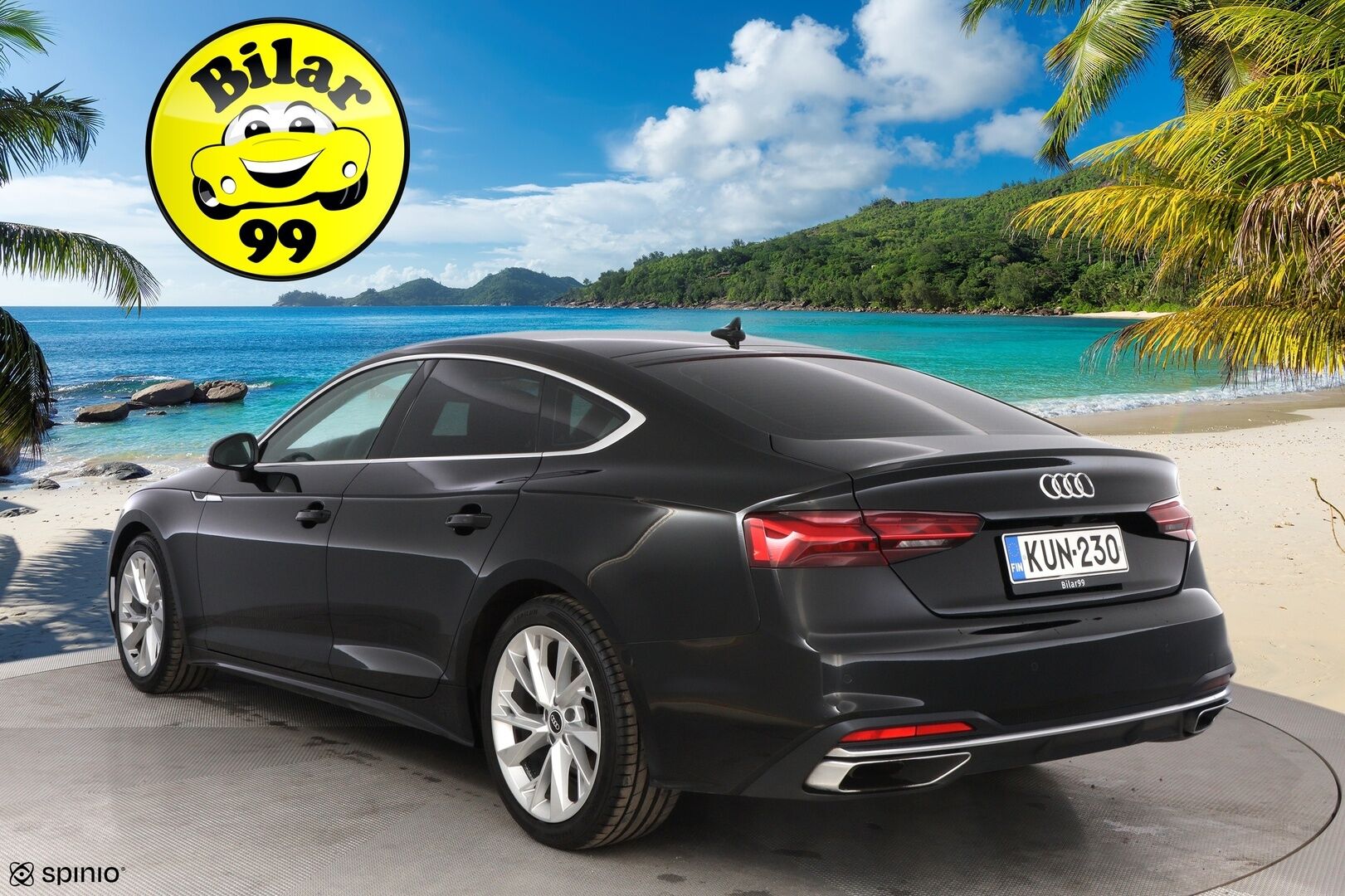 Audi A5 2022 Sportback Business Advanced 30 TDI S tronic * Webasto / Peruutuskamera / Matrix LED / Vetokoukku / Sporttipenkit * - Kahdet renkaat aluvanteilla / Juuri huollettu - HULLUT AVAJAISHULINAT KORKOTARJOUS 3,29 %