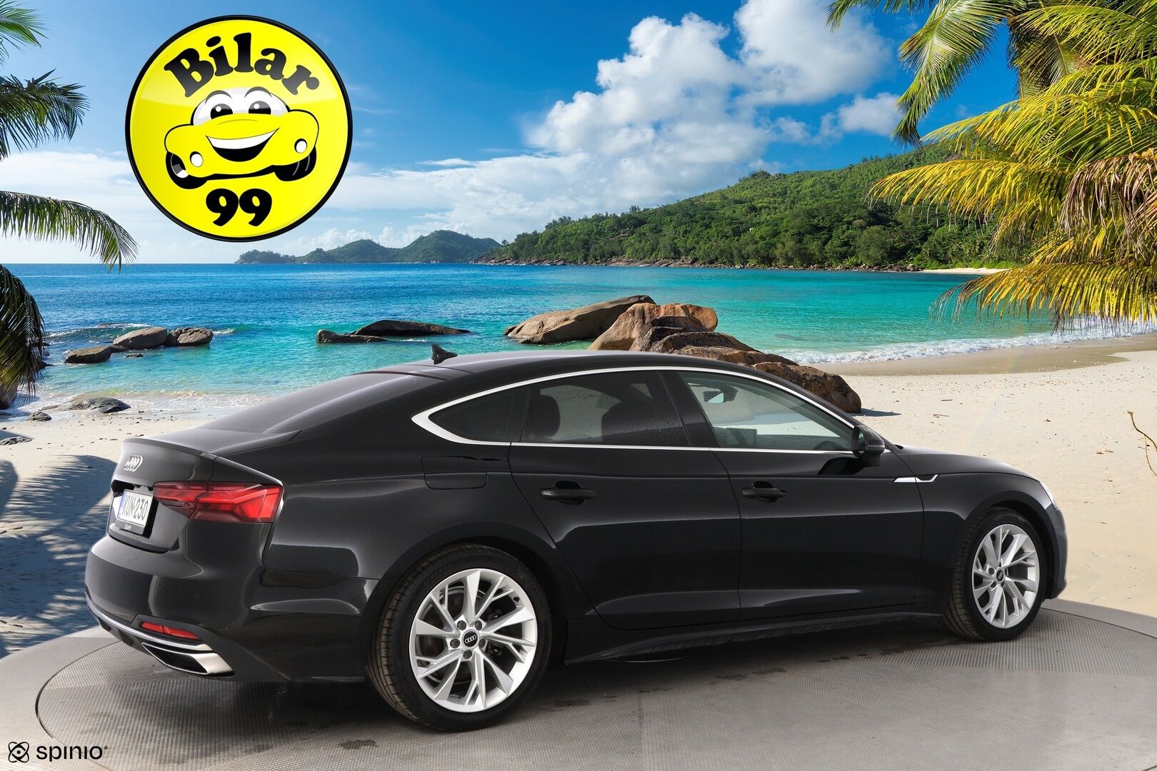 Audi A5 2022 Sportback Business Advanced 30 TDI S tronic * Webasto / Peruutuskamera / Matrix LED / Vetokoukku / Sporttipenkit * - Kahdet renkaat aluvanteilla / Juuri huollettu - HULLUT AVAJAISHULINAT KORKOTARJOUS 3,29 %