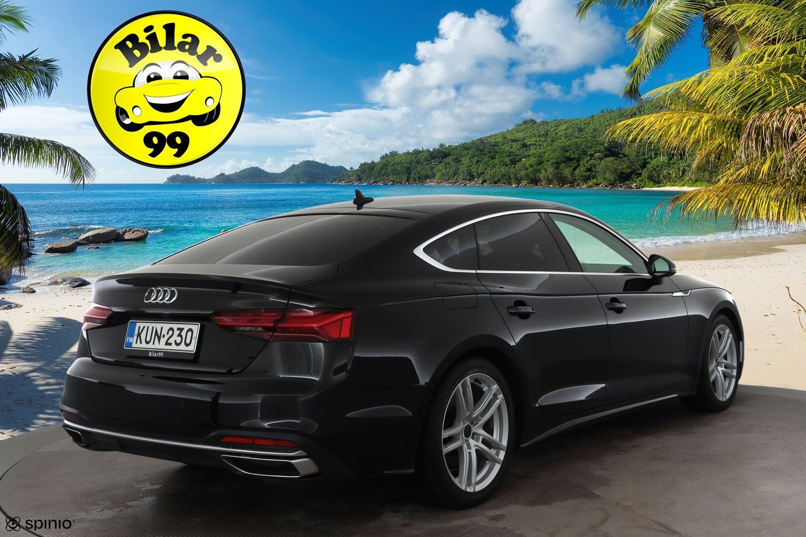 Audi A5 2022 Sportback Business Advanced 30 TDI S tronic * Webasto / Peruutuskamera / Matrix LED / Vetokoukku / Sporttipenkit / - Kahdet renkaat aluvanteilla / Juuri huollettu