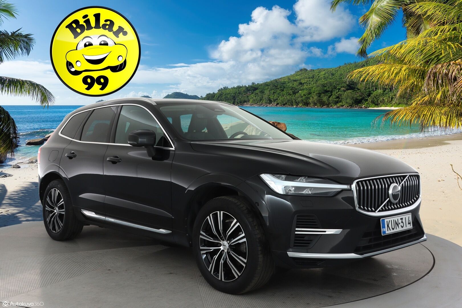 Volvo XC60 2022 T6 TwE AWD Business Inscription aut **Panorama / Koukku / Adapt.Vakkari / P.kamera / Sporttipenkki Muistilla** - 3,99 % KORKOTARJOUS TÄHÄN AUTOON - 31.5. ASTI! - 1.Om Suomi-auto / Harman/Kardon / LED-valot / Google Maps / Kaistavahti / KeylessGO / 2x Renkaat