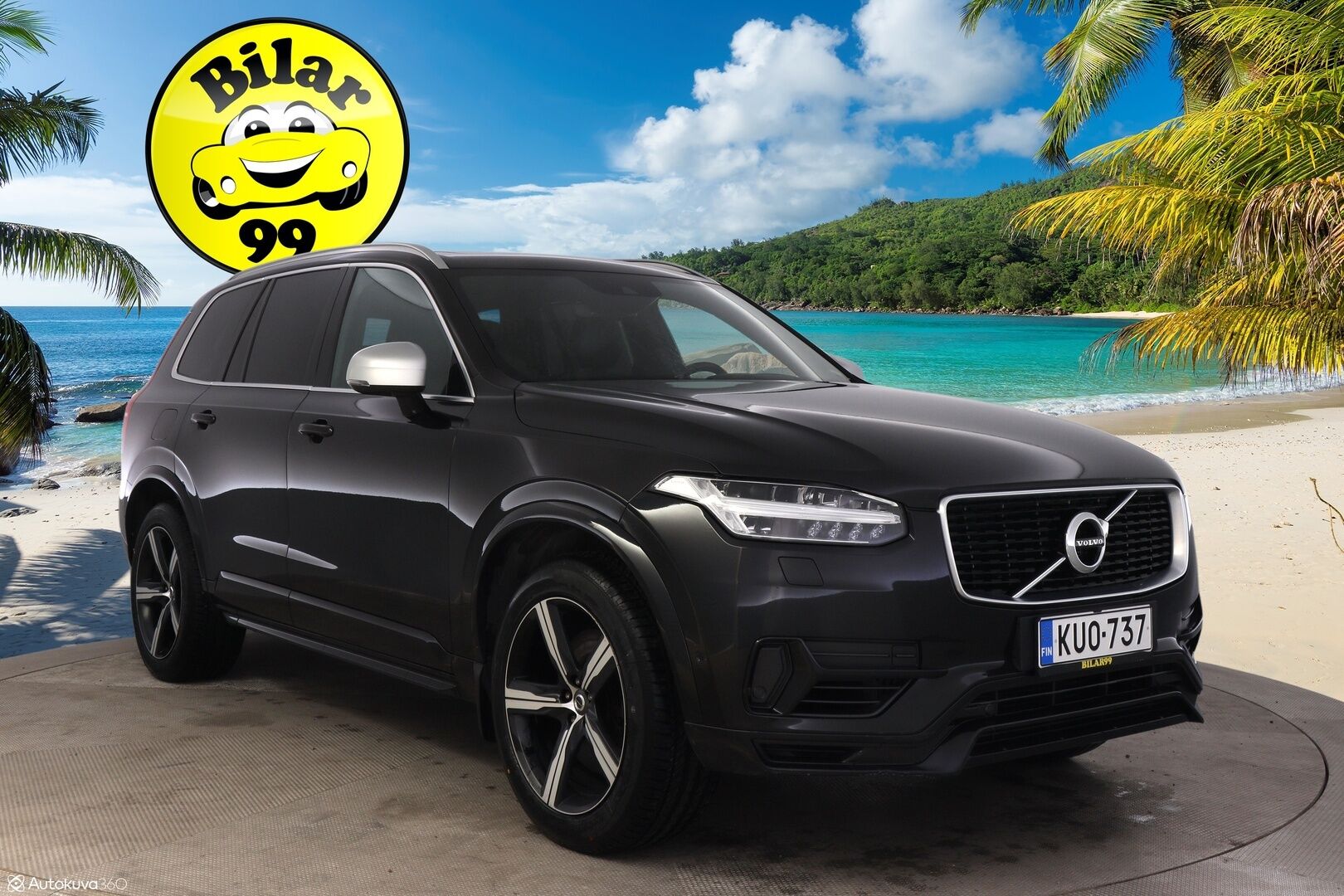 Volvo XC90 2016 T8 Twin Engine AWD R-Desing aut 7.P - 3,99 % KORKOTARJOUS TÄHÄN AUTOON - 31.5. ASTI! - SOH 84% / LED / HUD / ACC / Webasto / Koukku / P-kamera / Panorama 