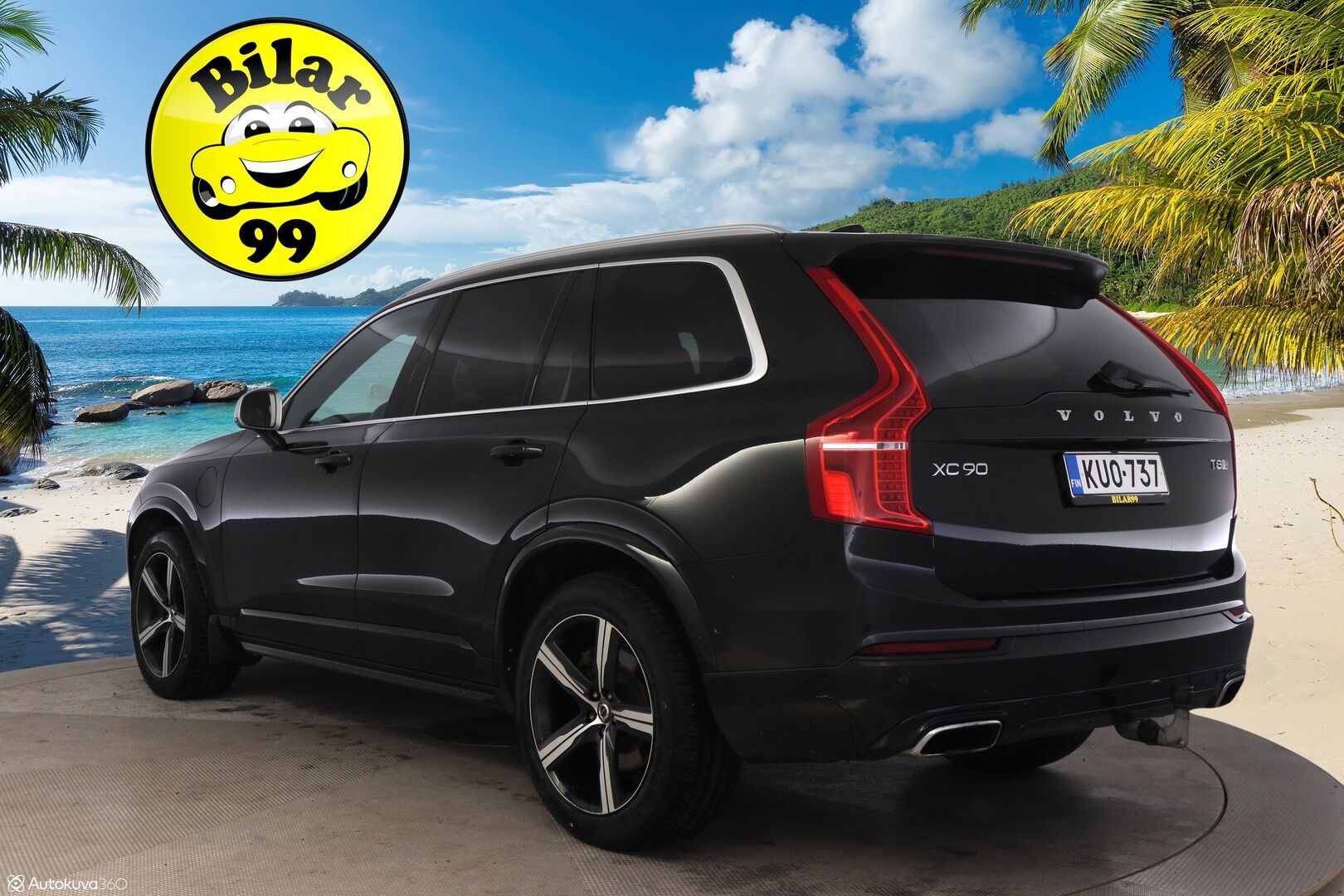 Volvo XC90 2016 T8 Twin Engine AWD R-Desing aut 7.P - 3,99 % KORKOTARJOUS TÄHÄN AUTOON - 31.5. ASTI! - SOH 84% / LED / HUD / ACC / Webasto / Koukku / P-kamera / Panorama 