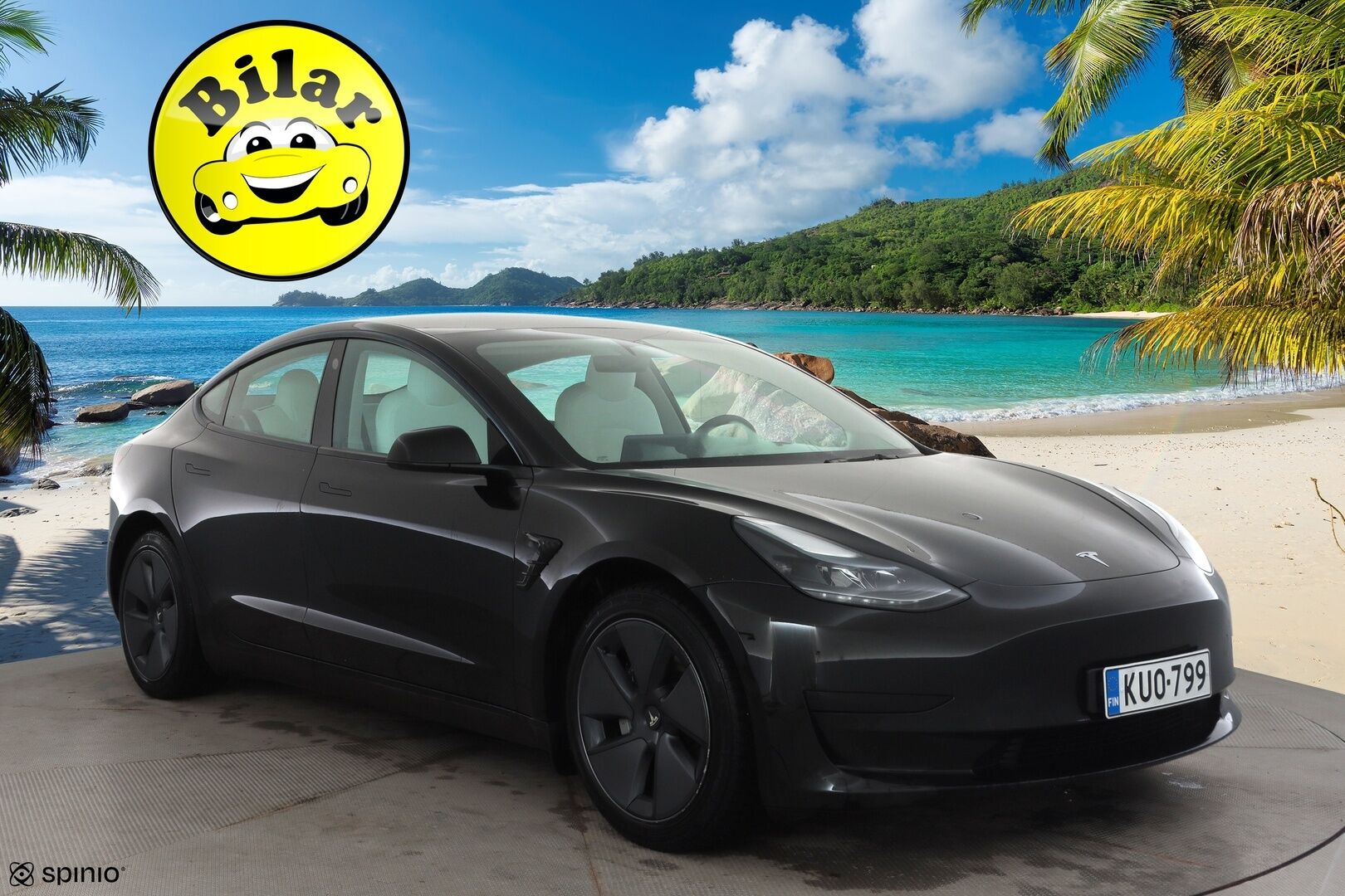 Tesla Model 3 2023 Standard Range Plus - | ACC | ILP | Ryzen | Lasikatto | Valkoiset nahat | Matrix-LED | Muistipenkki | P.kamera | Autosteer | Lämm. ratti | Sähk. takaluukku | 