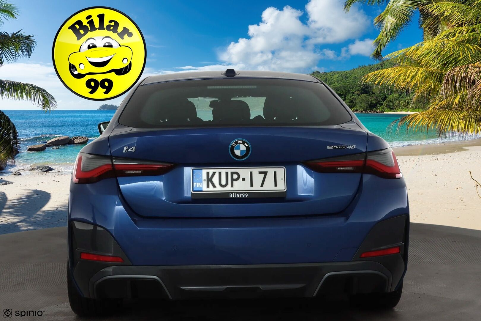 BMW i4 2023 eDrive40 M-Sport * ACC / P.kamera / Hifi / Navi / Sporttipenkit / Sähköluukku * - 1.Om Suomi-auto / Akku kuntotarkastettu / Kahdet renkaat aluvanteilla 