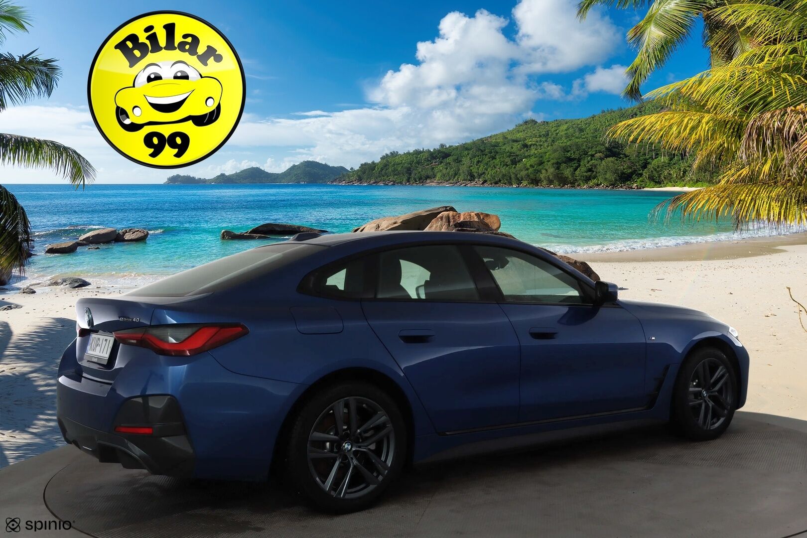 BMW i4 2023 eDrive40 M-Sport * ACC / P.kamera / Hifi / Navi / Sporttipenkit / Sähköluukku * - 1.Om Suomi-auto / Akku kuntotarkastettu / Kahdet renkaat aluvanteilla 