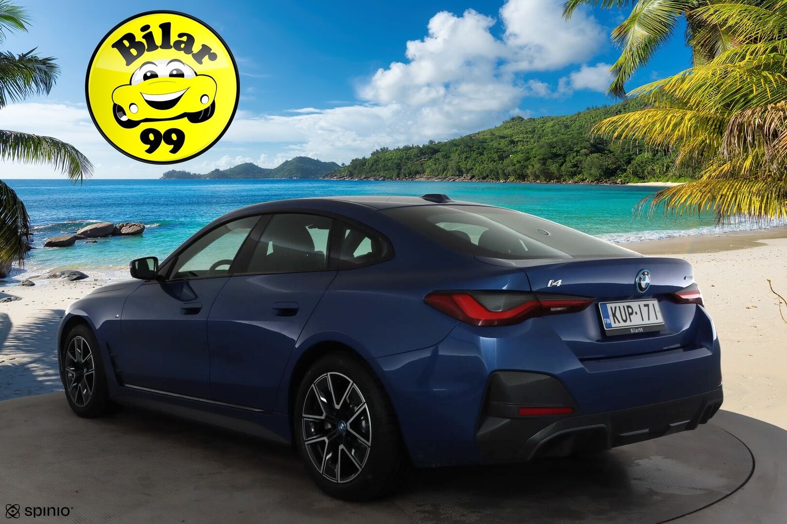 BMW i4 2023 eDrive40 M-Sport * ACC / P.kamera / Hifi / Navi / Sporttipenkit / Sähköluukku * - 1.Om Suomi-auto / Akku kuntotarkastettu / Kahdet renkaat aluvanteilla 