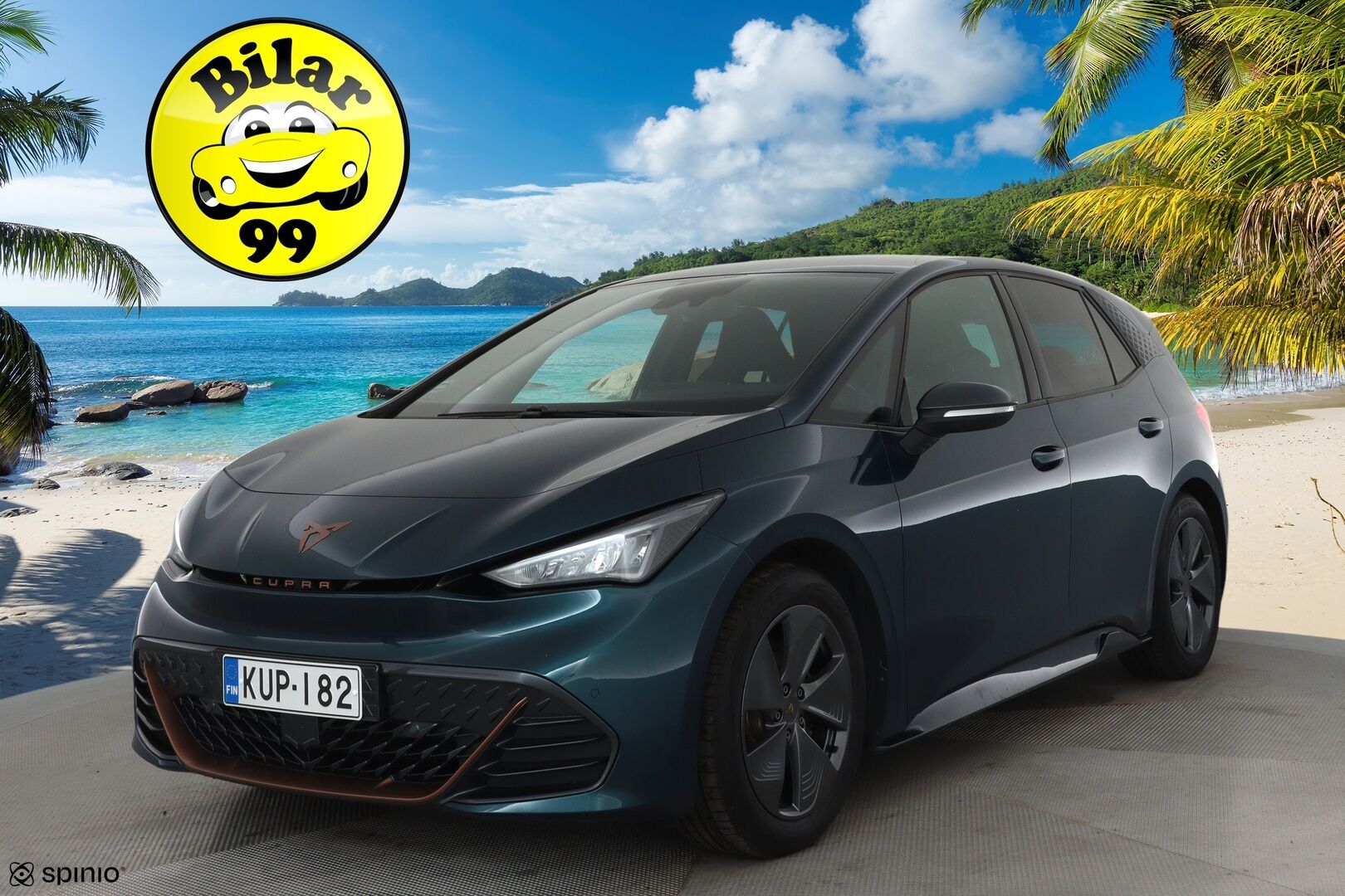 CUPRA Born 2022 150 kW 58kWh **ACC / LED / P.kamera / Digimittaristo / Ratinlämmitin / Navi / Kaistavahti** - Merkkihuollettu! / Akku kuntotarkastettu SoH 95,2% 