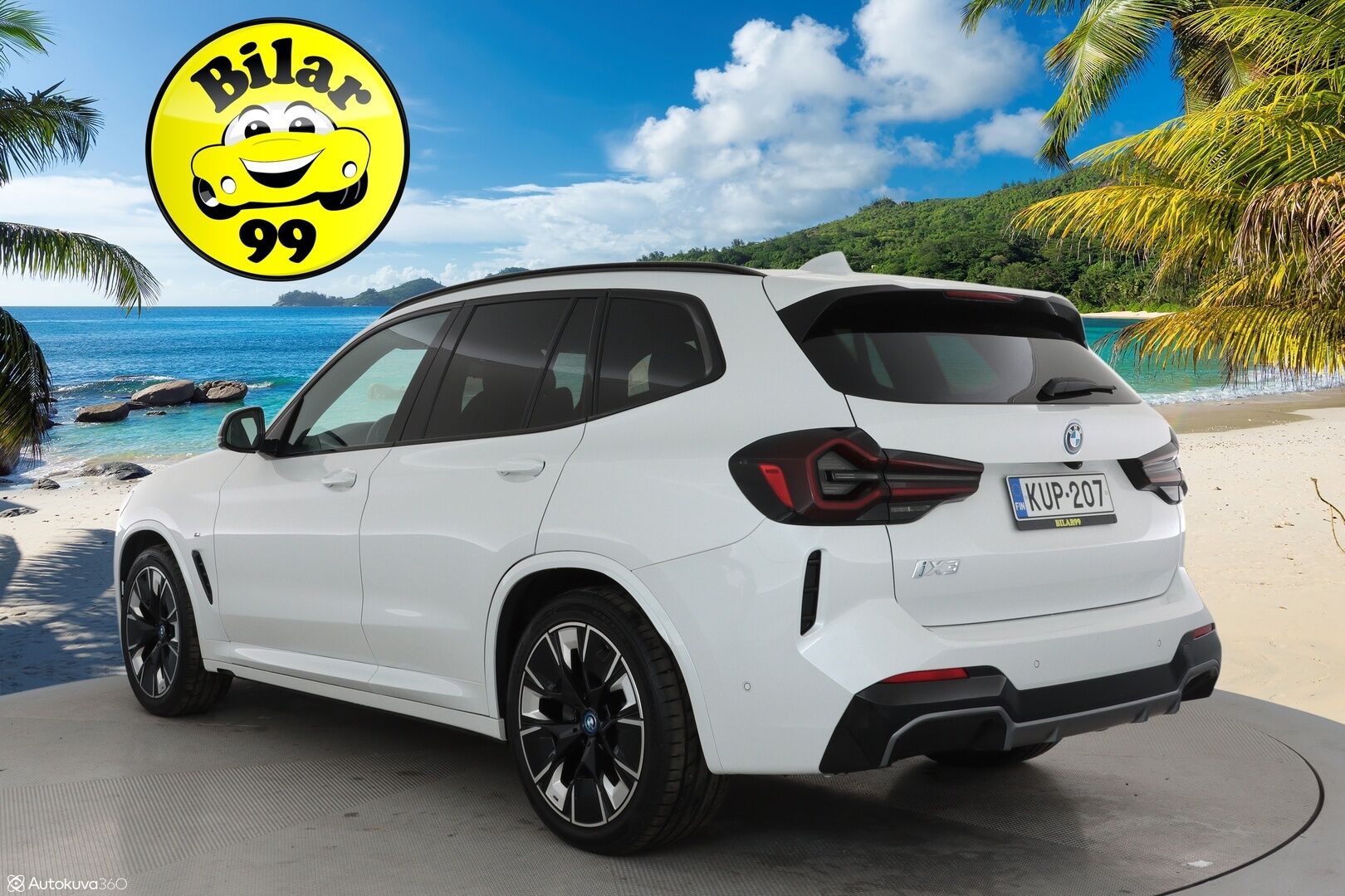 BMW iX3 2022 G08 M Sport Charged **Panorama / Koukku / Adapt.Vakkari / P.Kamera / LED-valot / Sporttipenkki Muistilla / Navi** - 3,99 % KORKOTARJOUS TÄHÄN AUTOON - Kaistavahti / 3-Aluienen AC / Comfort Access / 2x Renkaat