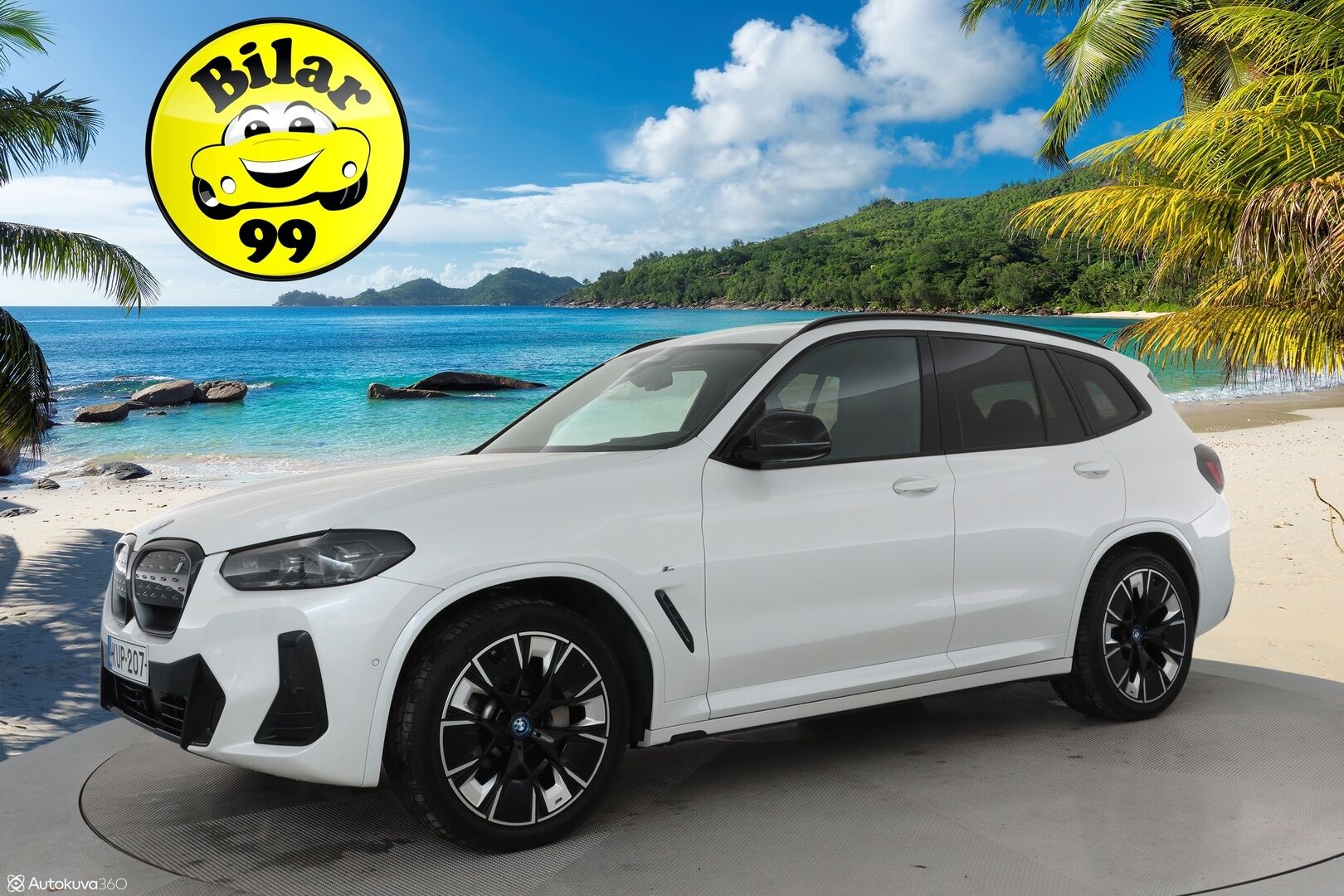 BMW iX3 2022 G08 M Sport Charged **Panorama / Koukku / Adapt.Vakkari / P.Kamera / LED-valot / Sporttipenkki Muistilla / Navi** - 3,99 % KORKOTARJOUS TÄHÄN AUTOON - Kaistavahti / 3-Aluienen AC / Comfort Access / 2x Renkaat