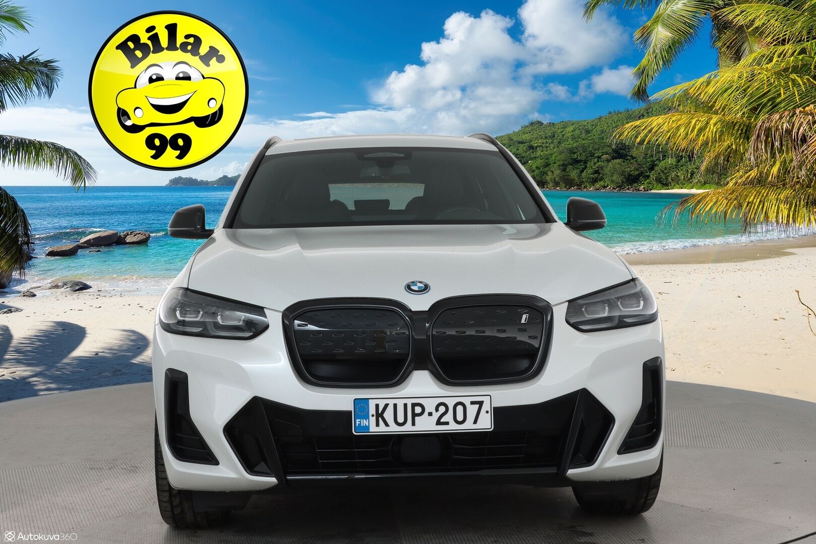 BMW iX3 2022 G08 M Sport Charged **Panorama / Koukku / Adapt.Vakkari / P.Kamera / LED-valot / Sporttipenkki Muistilla / Navi** - 3,99 % KORKOTARJOUS TÄHÄN AUTOON - Kaistavahti / 3-Aluienen AC / Comfort Access / 2x Renkaat