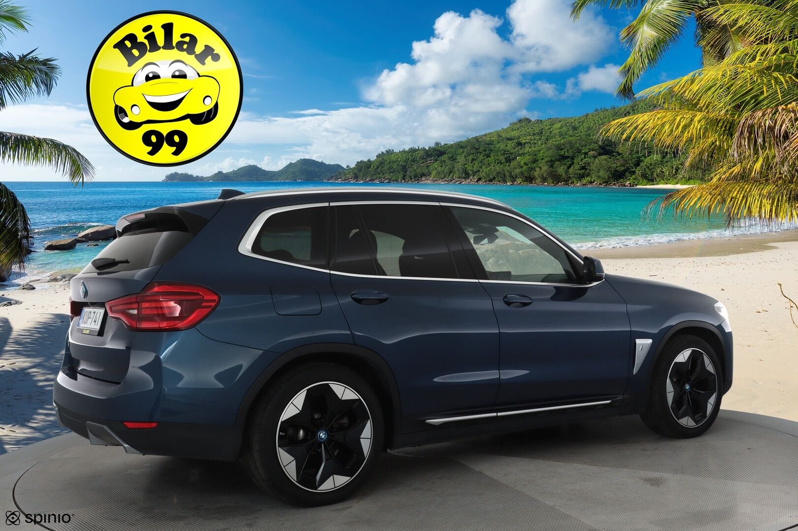 BMW iX3 2021 Charged Plus **Adapt.vakkari / H&K / 360° / HUD / Muistipenkki / Panorama / Adapt.LED / Navi** - 3,99 % KORKOTARJOUS TÄHÄN AUTOON - Kahdet renkaat aluvanteilla / Nahkaverhoilu / Digimittaristo / Adaptiivinen alusta / Comfort Access / Hieno!