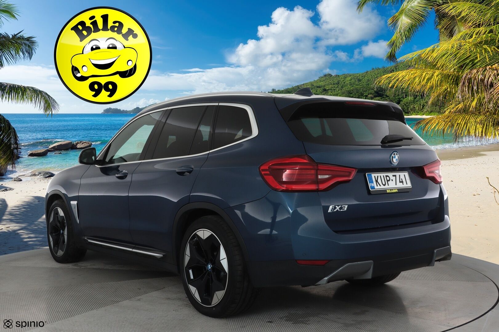 BMW iX3 2021 Charged Plus **Adapt.vakkari / H&K / 360° / HUD / Muistipenkki / Panorama / Adapt.LED / Navi** - 3,99 % KORKOTARJOUS TÄHÄN AUTOON - Kahdet renkaat aluvanteilla / Nahkaverhoilu / Digimittaristo / Adaptiivinen alusta / Comfort Access / Hieno!
