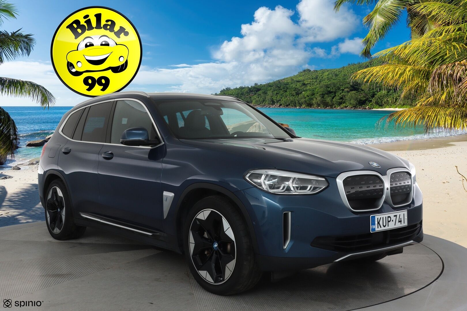 BMW iX3 2021 Charged Plus **Adapt.vakkari / H&K / 360° / HUD / Muistipenkki / Panorama / Adapt.LED / Navi** - 3,99 % KORKOTARJOUS TÄHÄN AUTOON - Kahdet renkaat aluvanteilla / Nahkaverhoilu / Digimittaristo / Adaptiivinen alusta / Comfort Access / Hieno!