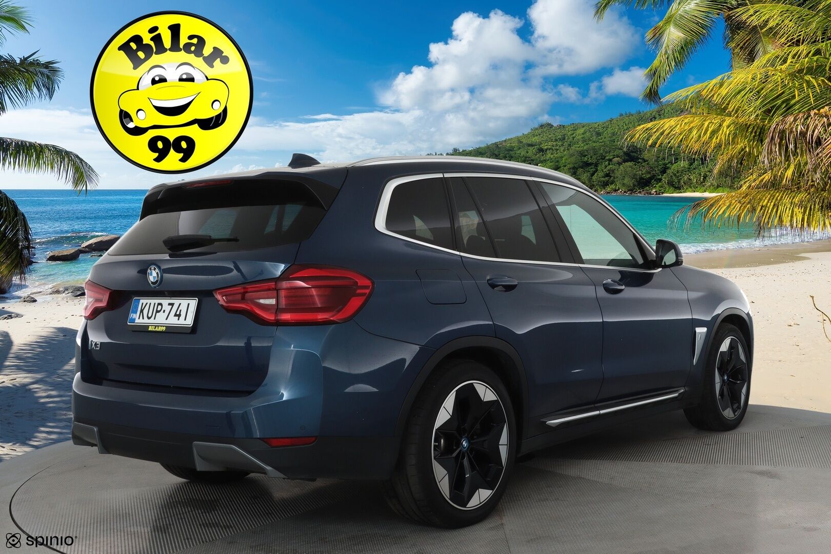 BMW iX3 2021 Charged Plus **Adapt.vakkari / H&K / 360° / HUD / Muistipenkki / Panorama / Adapt.LED / Navi** - 3,99 % KORKOTARJOUS TÄHÄN AUTOON - Kahdet renkaat aluvanteilla / Nahkaverhoilu / Digimittaristo / Adaptiivinen alusta / Comfort Access / Hieno!