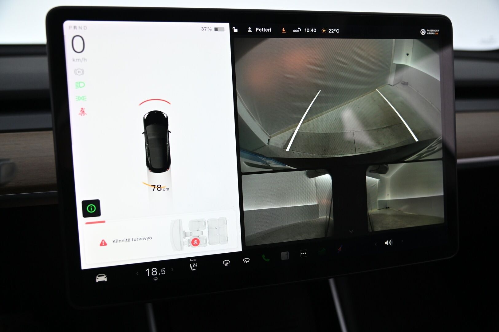 Tesla Model 3 2019 Long-Range Dual Motor AWD *Premium Audio / FSD3 / Kamerat / Lasikatto / ACC* - Juuri saapunut / Hyvät varusteet ja tyylikäs musta väri!*