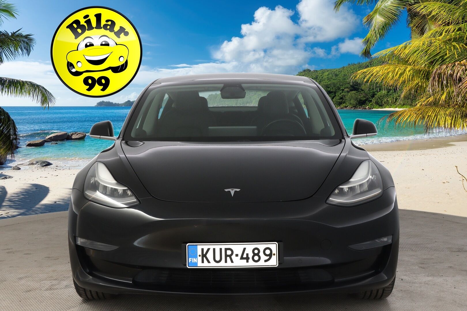 Tesla Model 3 2019 Long-Range Dual Motor AWD *Premium Audio / FSD3 / Kamerat / Lasikatto / ACC* - Juuri saapunut / Hyvät varusteet ja tyylikäs musta väri!*
