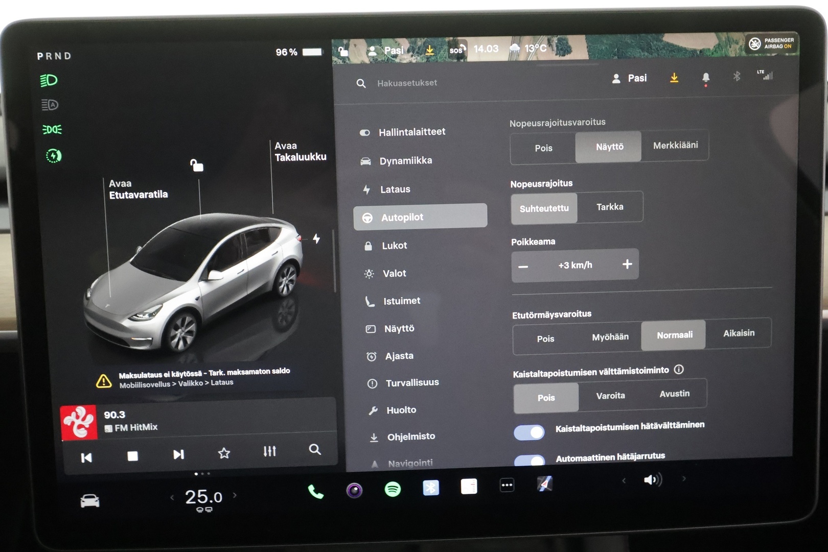 Tesla Model Y 2022 Long Range - | ILP | ACC | Lasikatto | Matrix-LED | P.Kamera | Muistipenkki | Premium Audio | Navi | Keyless | 2x Latauskaapelit |