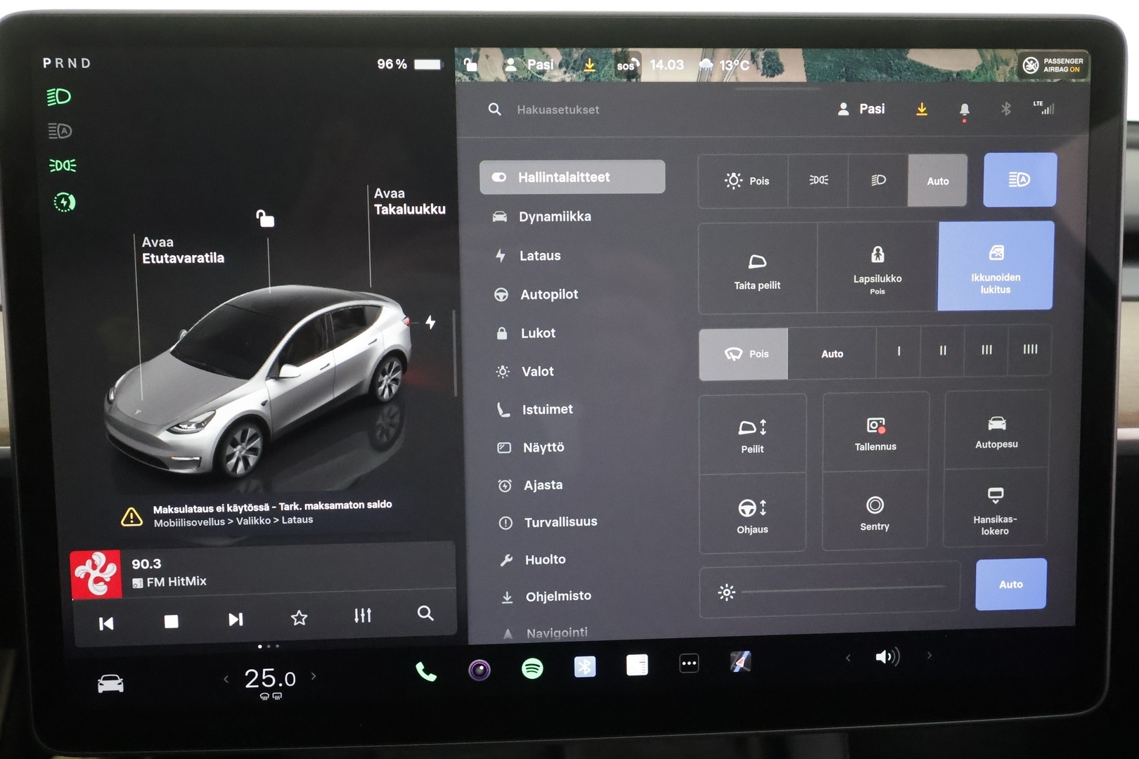 Tesla Model Y 2022 Long Range - | ILP | ACC | Lasikatto | Matrix-LED | P.Kamera | Muistipenkki | Premium Audio | Navi | Keyless | 2x Latauskaapelit |