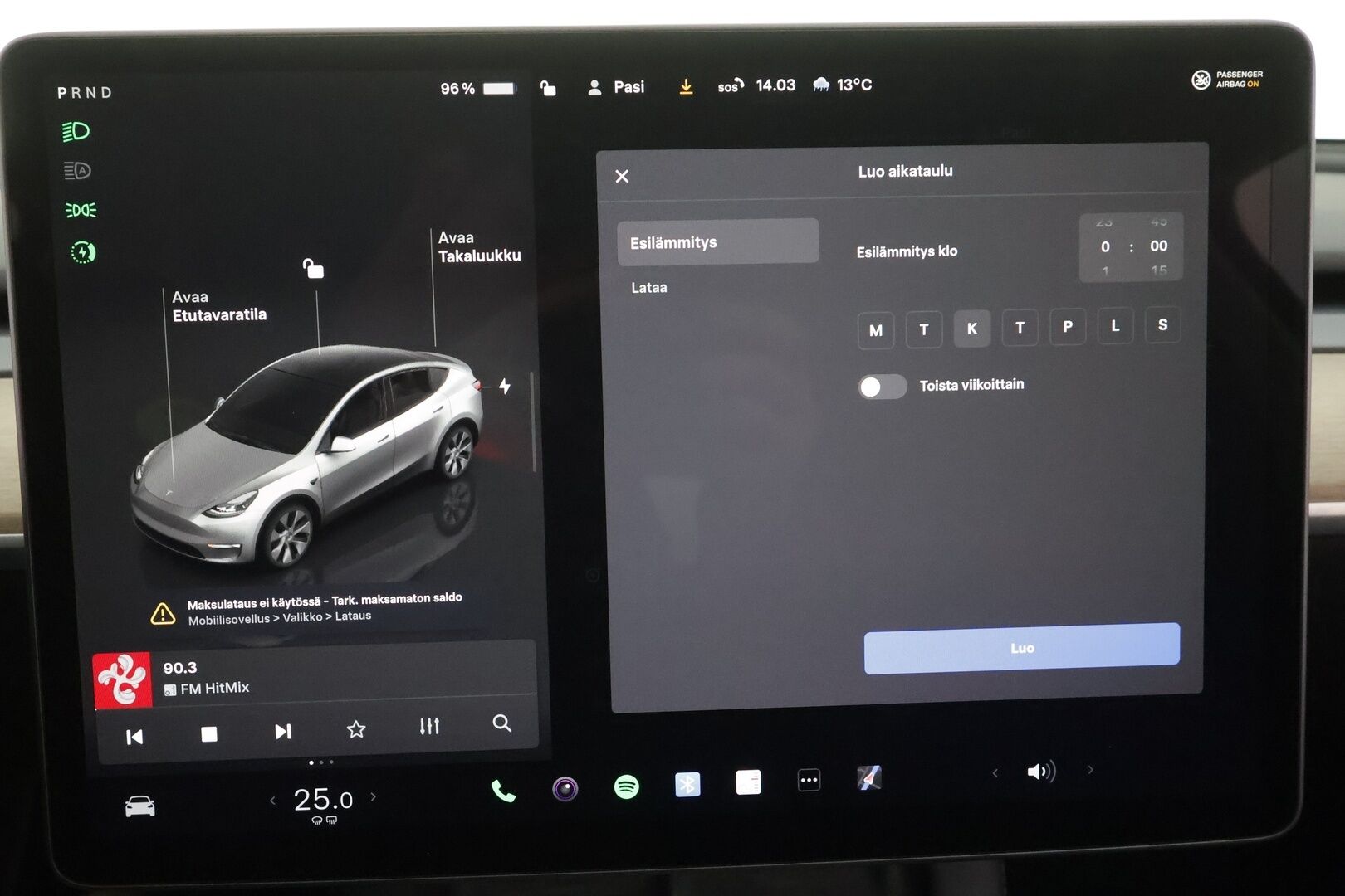Tesla Model Y 2022 Long Range - | ILP | ACC | Lasikatto | Matrix-LED | P.Kamera | Muistipenkki | Premium Audio | Navi | Keyless | 2x Latauskaapelit |