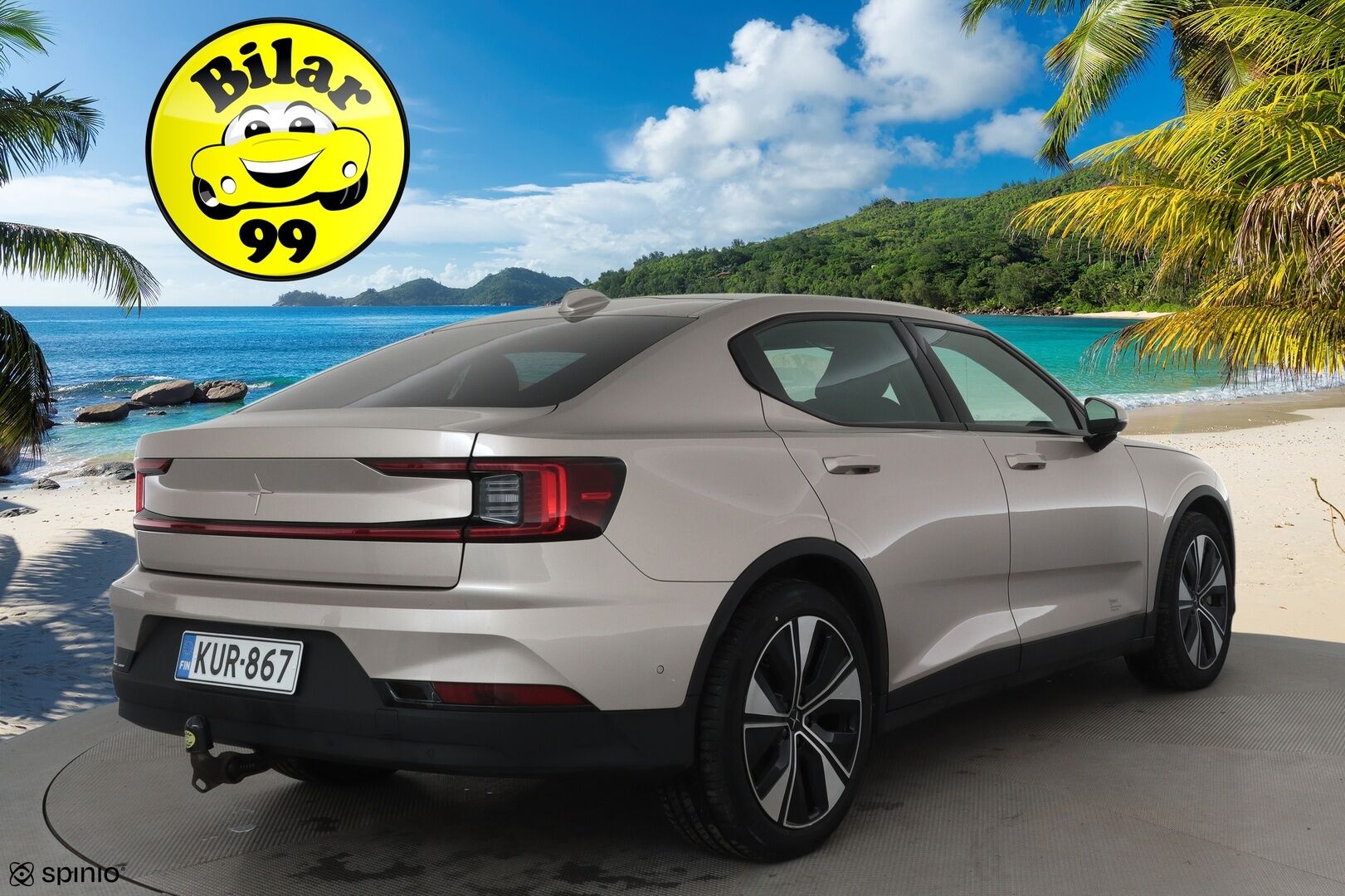Polestar 2 2023 Long Range Single Motor, 170kW *Lasikatto / Koukku / ILP / ACC / H&K / 360° / LED / Sporttipenkki Muistilla / Navi* - 1-om Suomi-auto / Akku kuntotarkastettu SoH 96,1% / 2x Latauskaapelit /  Kahdet Renkaat / Merkkihuollettu!