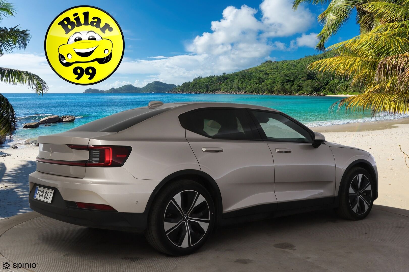 Polestar 2 2023 Long Range Single Motor, 170kW *Lasikatto / Koukku / ILP / ACC / H&K / 360° / LED / Sporttipenkki Muistilla / Navi* - 1-om Suomi-auto / Akku kuntotarkastettu SoH 96,1% / 2x Latauskaapelit /  Kahdet Renkaat / Merkkihuollettu!
