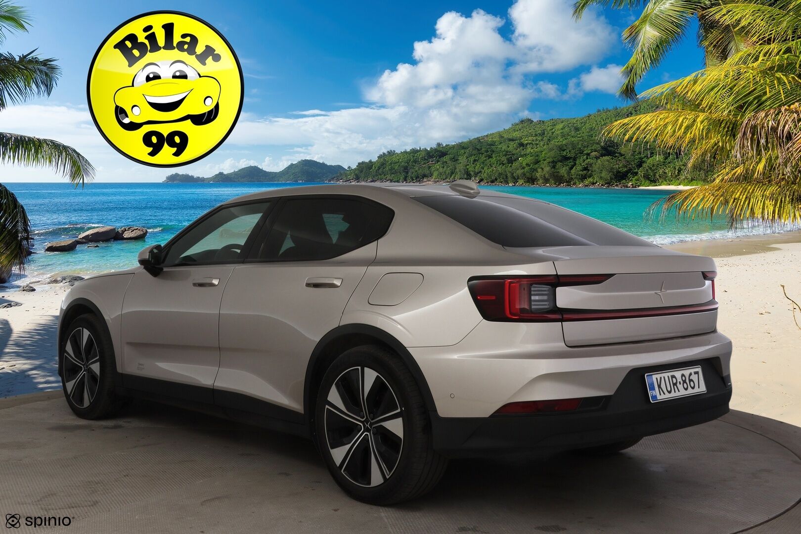 Polestar 2 2023 Long Range Single Motor, 170kW *Lasikatto / Koukku / ILP / ACC / H&K / 360° / LED / Sporttipenkki Muistilla / Navi* - 1-om Suomi-auto / Akku kuntotarkastettu SoH 96,1% / 2x Latauskaapelit /  Kahdet Renkaat / Merkkihuollettu!