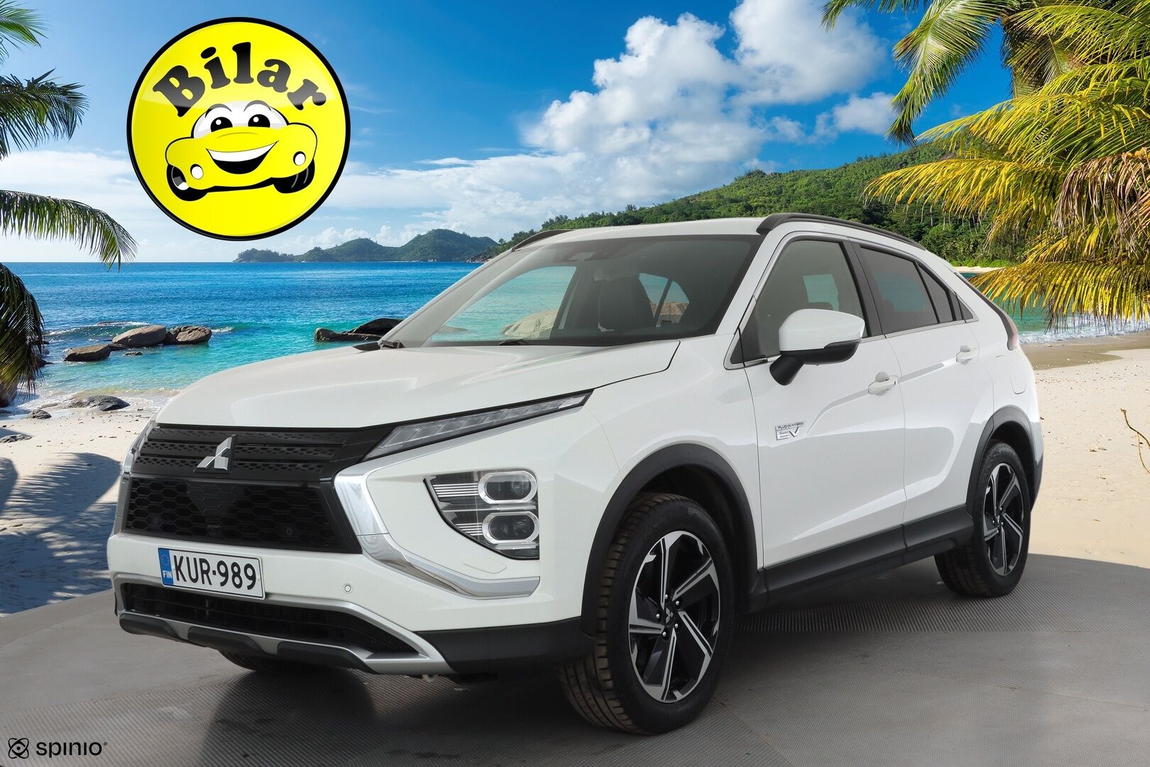 Mitsubishi Eclipse Cross 2023 2.4 PHEV Invite Plus 4WD - | LED | Koukku | Sähköpenkki | Nahka-Alcantara | P.kamera | Kaistavahti | Keyless | 2x renkaat aluin | 1-om suomiauto | 2x kaapelit | ALV | 
