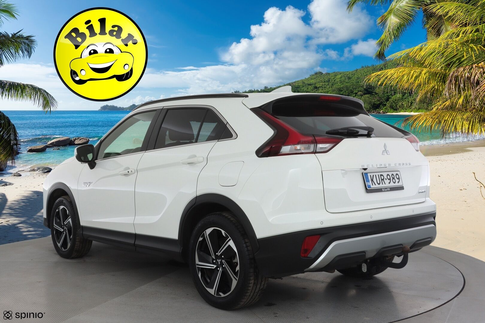 Mitsubishi Eclipse Cross 2023 2.4 PHEV Invite Plus 4WD - | LED | Koukku | Sähköpenkki | Nahka-Alcantara | P.kamera | Kaistavahti | Keyless | 2x renkaat aluin | 1-om suomiauto | 2x kaapelit | ALV | 