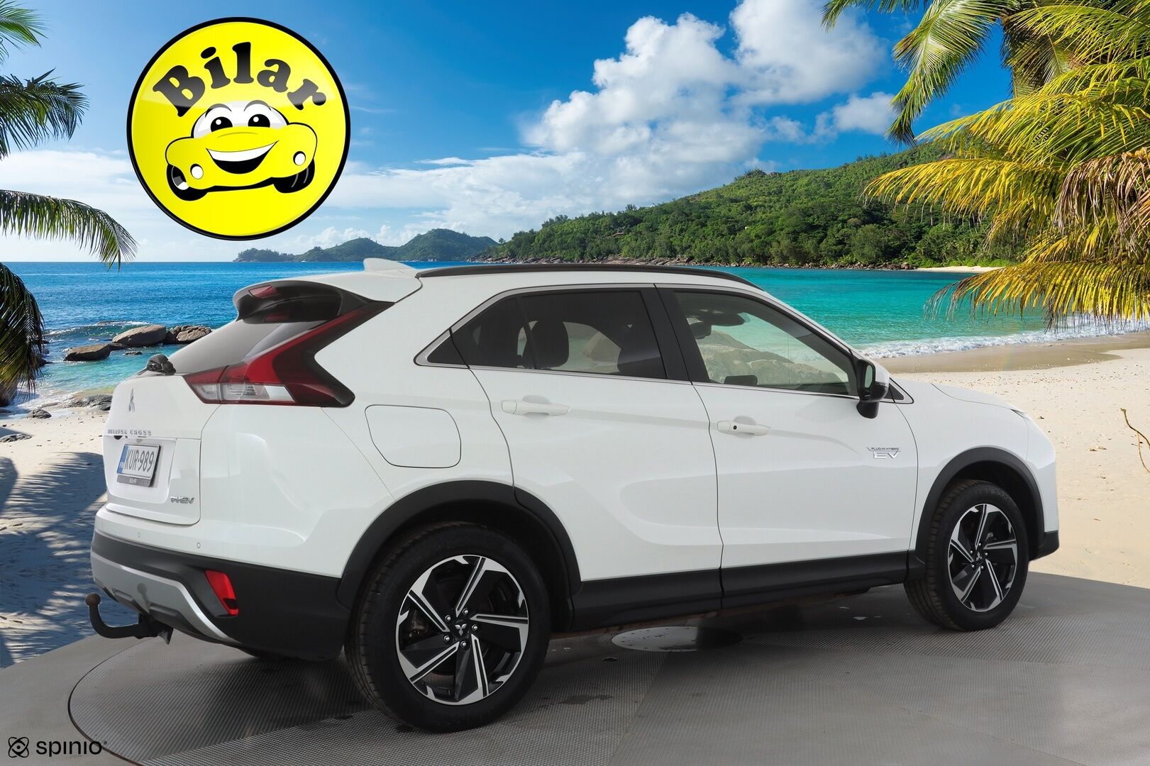 Mitsubishi Eclipse Cross 2023 2.4 PHEV Invite Plus 4WD - | LED | Koukku | Sähköpenkki | Nahka-Alcantara | P.kamera | Kaistavahti | Keyless | 2x renkaat aluin | 1-om suomiauto | 2x kaapelit | ALV | 