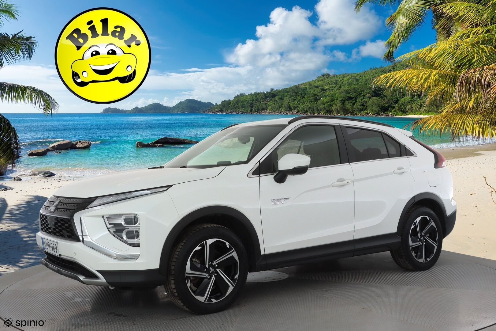 Mitsubishi Eclipse Cross 2023 2.4 PHEV Invite Plus 4WD - | LED | Koukku | Sähköpenkki | Nahka-Alcantara | P.kamera | Kaistavahti | Keyless | 2x renkaat aluin | 1-om suomiauto | 2x kaapelit | ALV | 