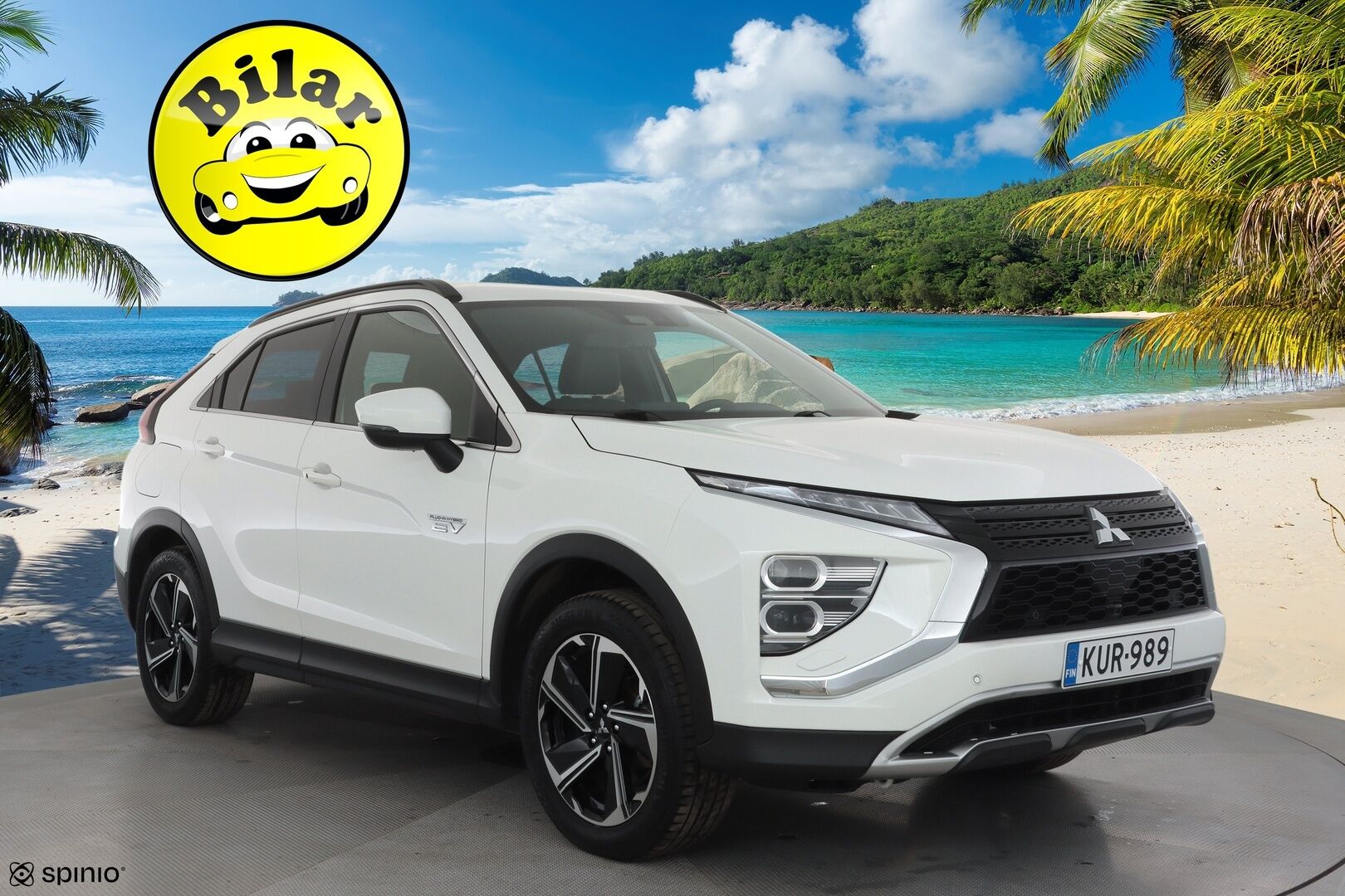 Mitsubishi Eclipse Cross 2023 2.4 PHEV Invite Plus 4WD - | LED | Koukku | Sähköpenkki | Nahka-Alcantara | P.kamera | Kaistavahti | Keyless | 2x renkaat aluin | 1-om suomiauto | 2x kaapelit | ALV | 