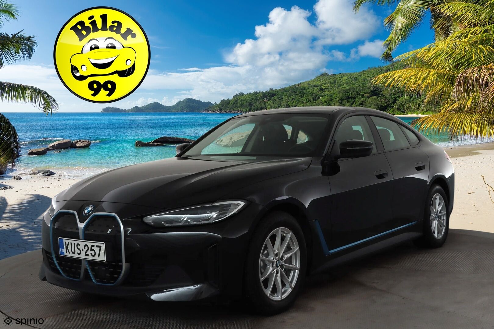 BMW i4 2023 eDrive40 * ACC / P.kamera / Sporttipenkit / LED / Navi / Sähköluukku / Puolinahat * - 1.Om Suomi-auto / Akku kuntotarkastettu SoH 96,6% / Kahdet renkaat aluvanteilla