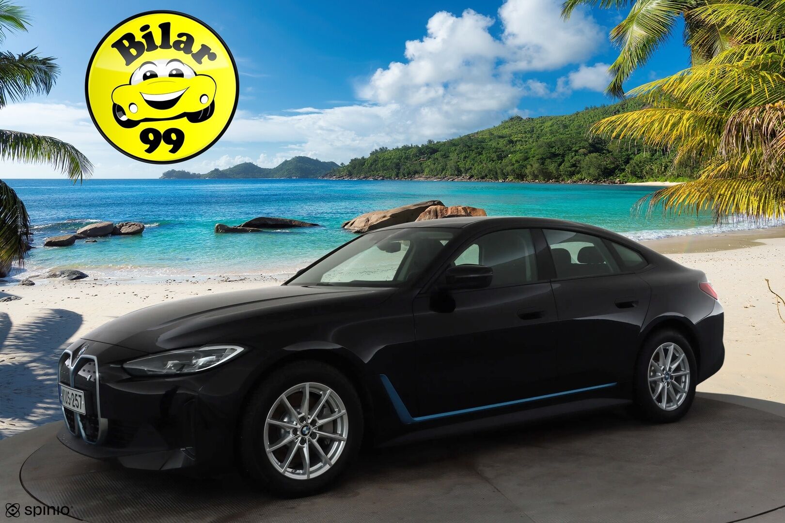 BMW i4 2023 eDrive40 * ACC / P.kamera / Sporttipenkit / LED / Navi / Sähköluukku / Puolinahat * - 1.Om Suomi-auto / Akku kuntotarkastettu SoH 96,6% / Kahdet renkaat aluvanteilla