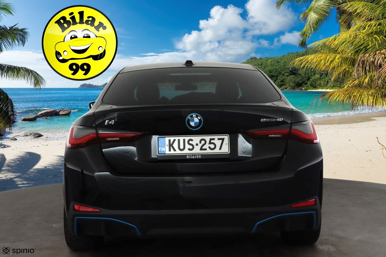 BMW i4 2023 eDrive40 * ACC / P.kamera / Sporttipenkit / LED / Navi / Sähköluukku / Puolinahat * - 1.Om Suomi-auto / Akku kuntotarkastettu SoH 96,6% / Kahdet renkaat aluvanteilla