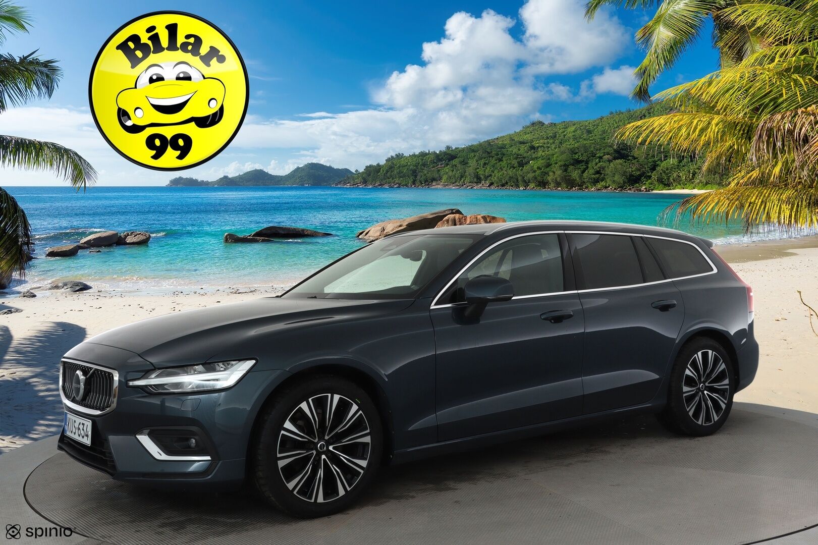 Volvo V60 2023 B3 MHEV Business Plus Bright DCT **Webasto / Koukku / ACC / Full-LED / P.Kamera / Sporttinahat Muistilla / Navi** - 1-om Suomi-auto / Kahdet Renkaat / Merkkihuollettu!
