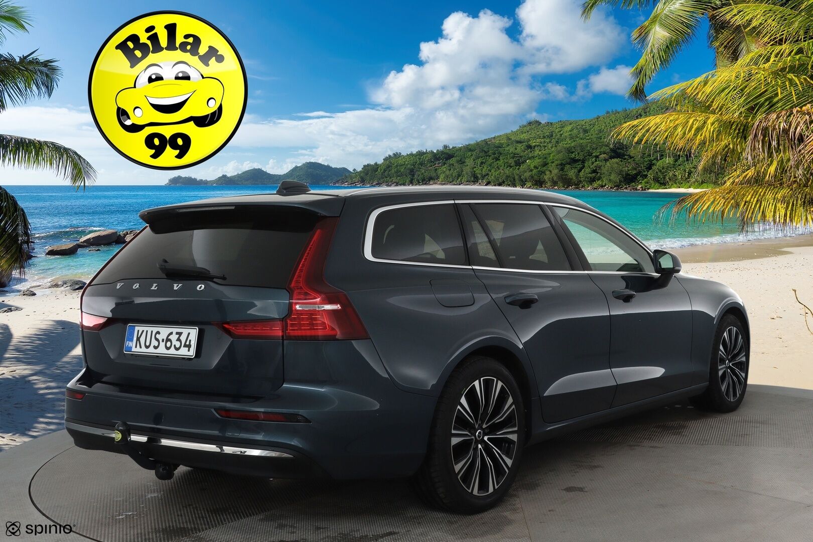 Volvo V60 2023 B3 MHEV Business Plus Bright DCT **Webasto / Koukku / ACC / Full-LED / P.Kamera / Sporttinahat Muistilla / Navi** - 1-om Suomi-auto / Kahdet Renkaat / Merkkihuollettu!