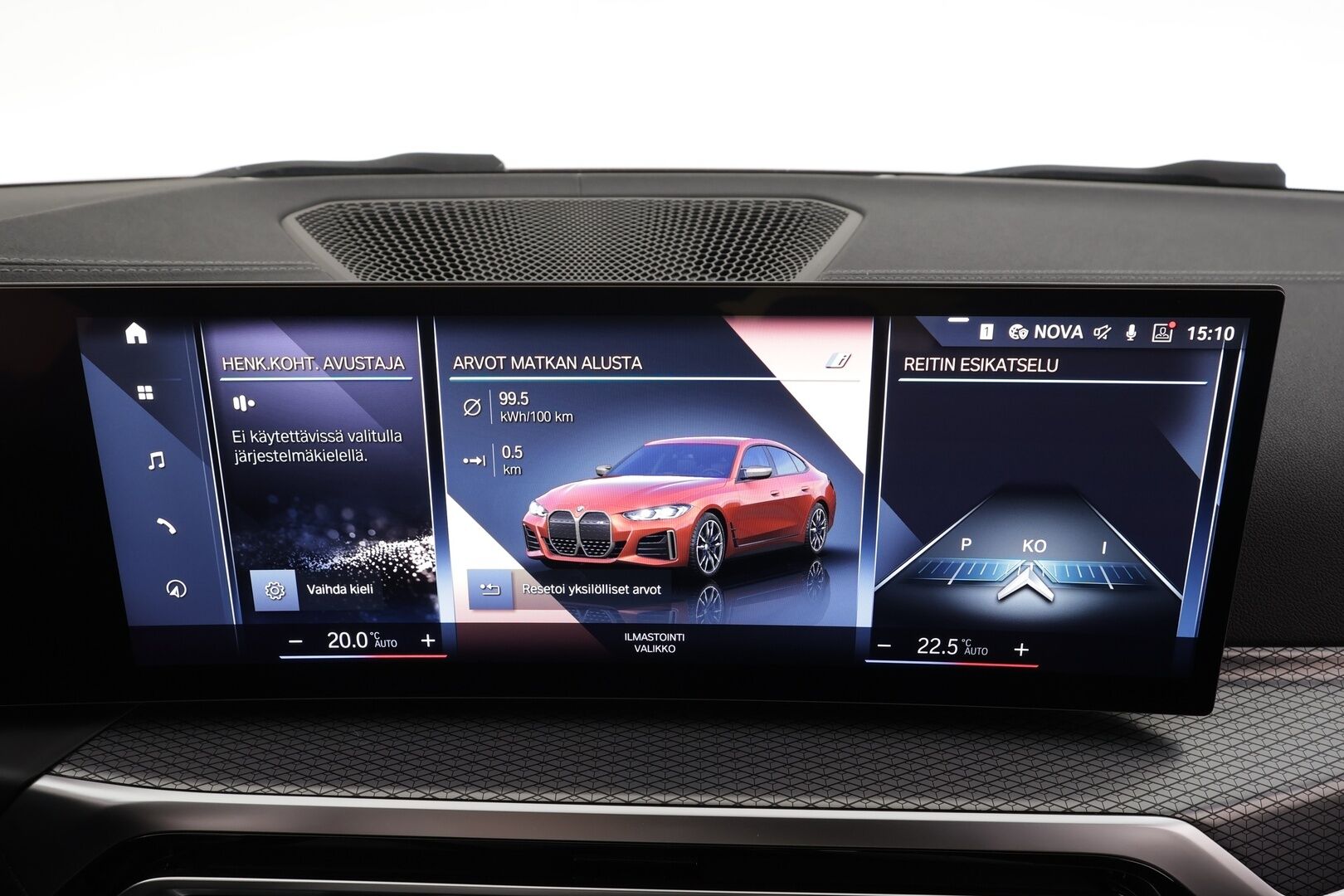 BMW I4 M50 2023 Charged * Suomi-auto / Vakkari / P.kamera / LED / Navi / Hifi / Sporttipenkit / Adapt.alusta * - Akku kuntotarkastettu / Kahdet renkaat aluvanteilla / Merkkihuollettu