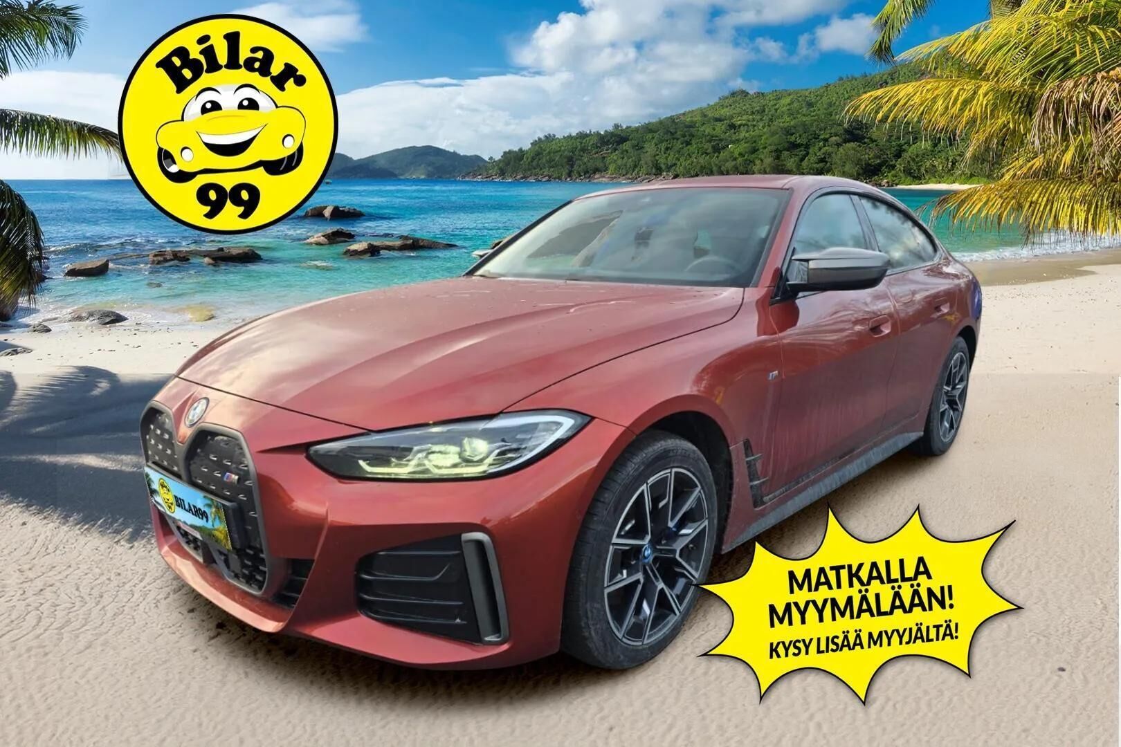 BMW I4 M50 2023 Charged ** Adapt.vakkari / HiFi / Suomi-auto / 2x vanteet ** - HULLUT JOULUT KORKOTARJOUS 2,49% 