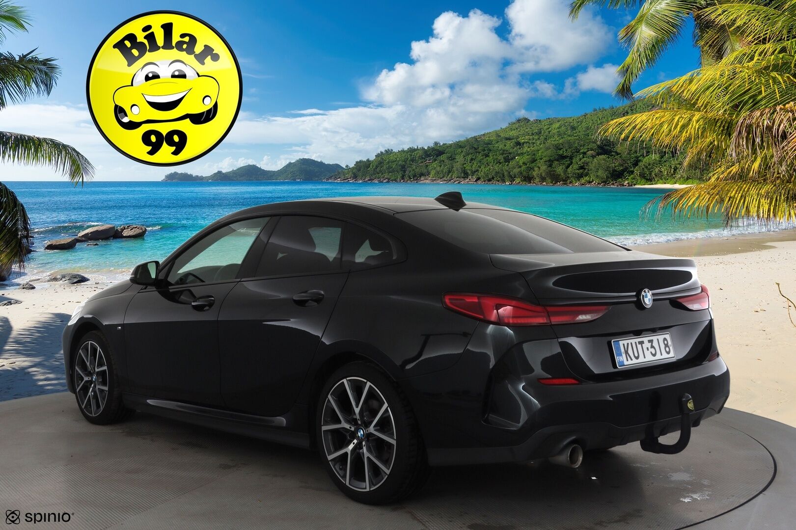 BMW 218 2022 F44 Gran Coupé 218i A Business M Sport * Vakkari / P.kamera / LED / Navi / Koukku / Lohko+Sisä / Puolinahat * - 1.Om Suomi-auto / Kahdet renkaat aluvanteilla / Merkkihuollettu