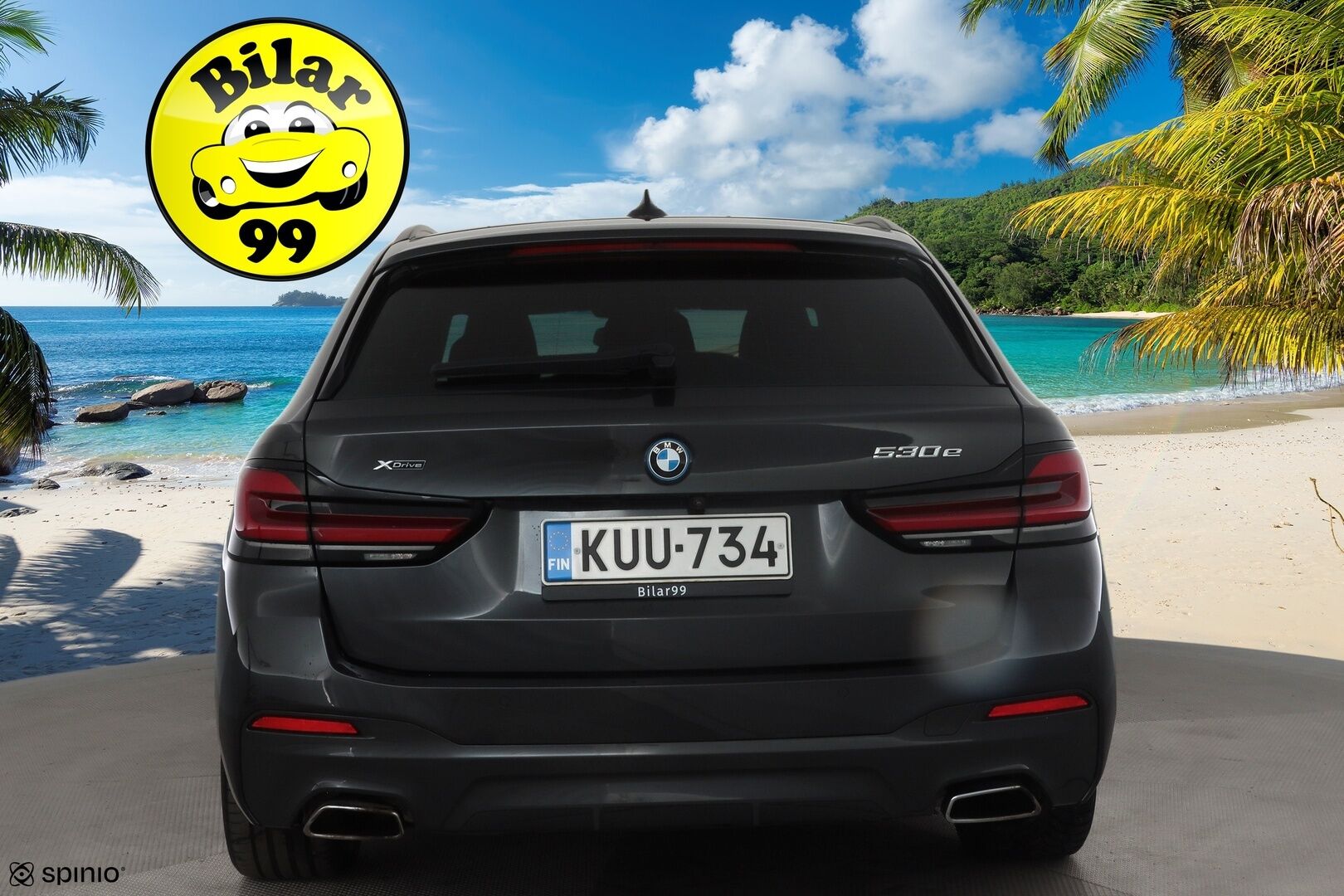 BMW 530 2023 G31 Touring A Charged Edition M Sport * ACC / P.kamera / Adapt.LED / Hifi / Comfort Access / Navi / Sporttinahat * - 1.Om Suomi-auto / Kahdet renkaat aluvanteilla / Merkkihuollettu