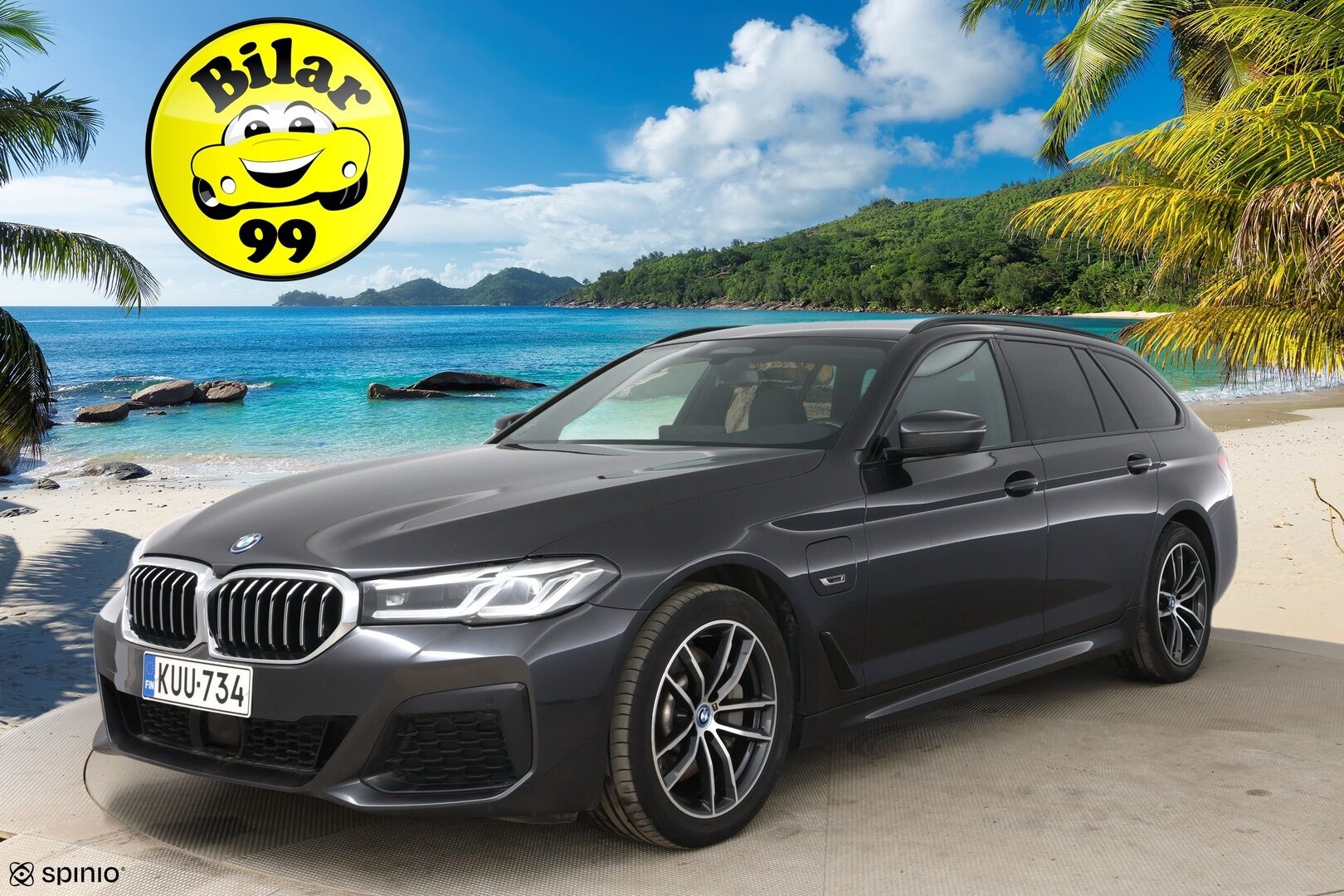 BMW 530 2023 G31 Touring A Charged Edition M Sport * ACC / P.kamera / Adapt.LED / Hifi / Comfort Access / Navi / Sporttinahat * - 1.Om Suomi-auto / Kahdet renkaat aluvanteilla / Merkkihuollettu - HULLUT AVAJAISHULINAT KORKOTARJOUS 3,29 %