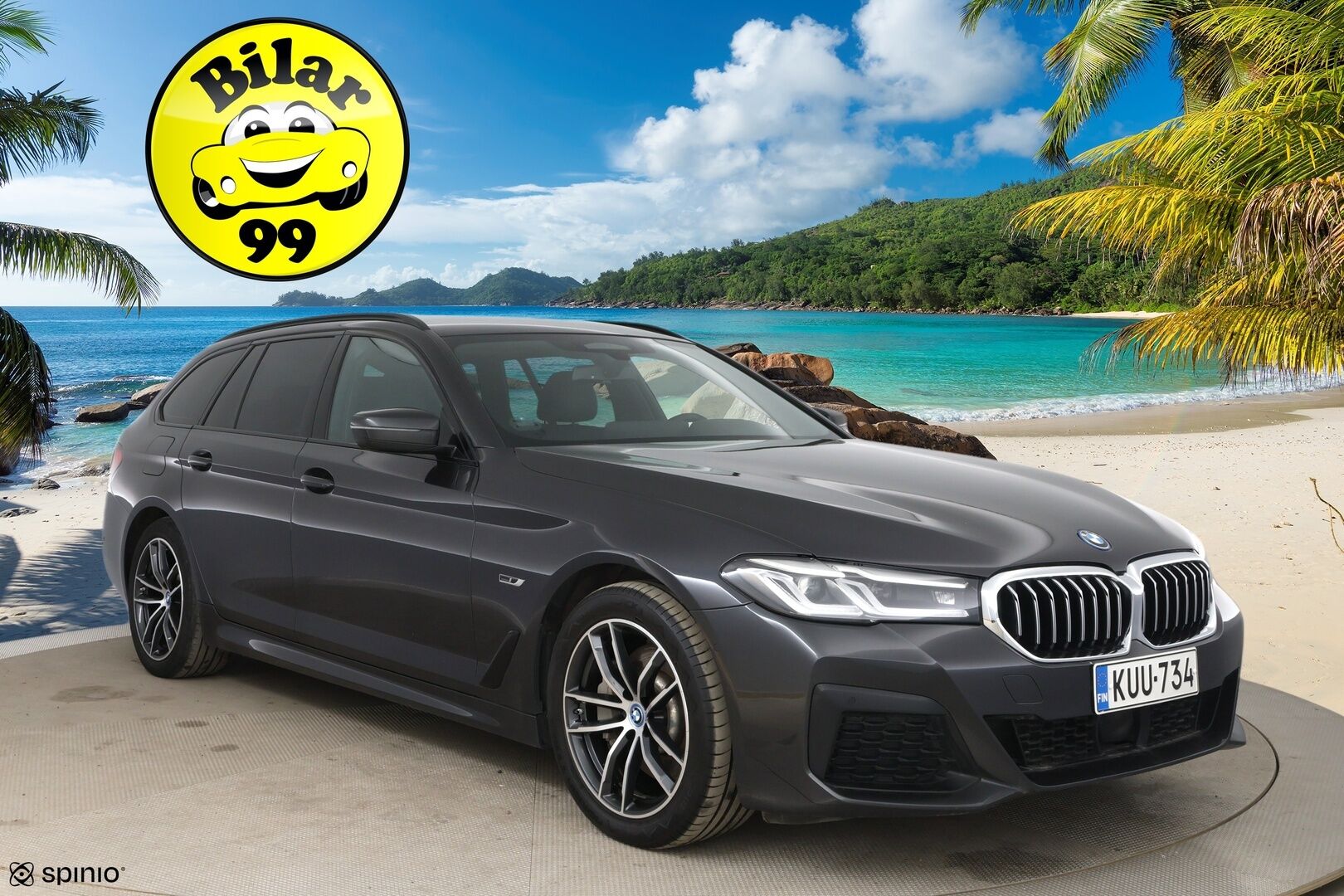 BMW 530 2023 G31 Touring A Charged Edition M Sport * ACC / P.kamera / Adapt.LED / Hifi / Comfort Access / Navi / Sporttinahat * - 1.Om Suomi-auto / Kahdet renkaat aluvanteilla / Merkkihuollettu - HULLUT AVAJAISHULINAT KORKOTARJOUS 3,29 %